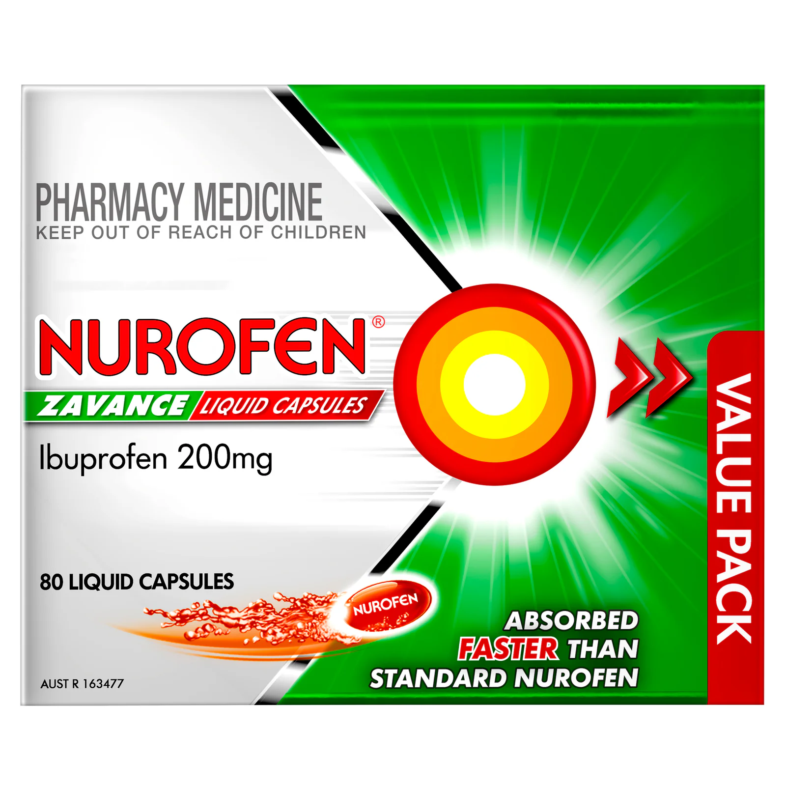 Nurofen Zavance 200mg - 80 liquid capsules
