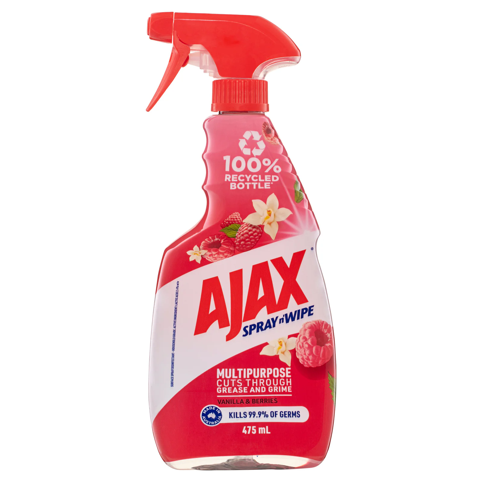Ajax Spray n Wipe Divine Blends Vanilla & Berry 475ml