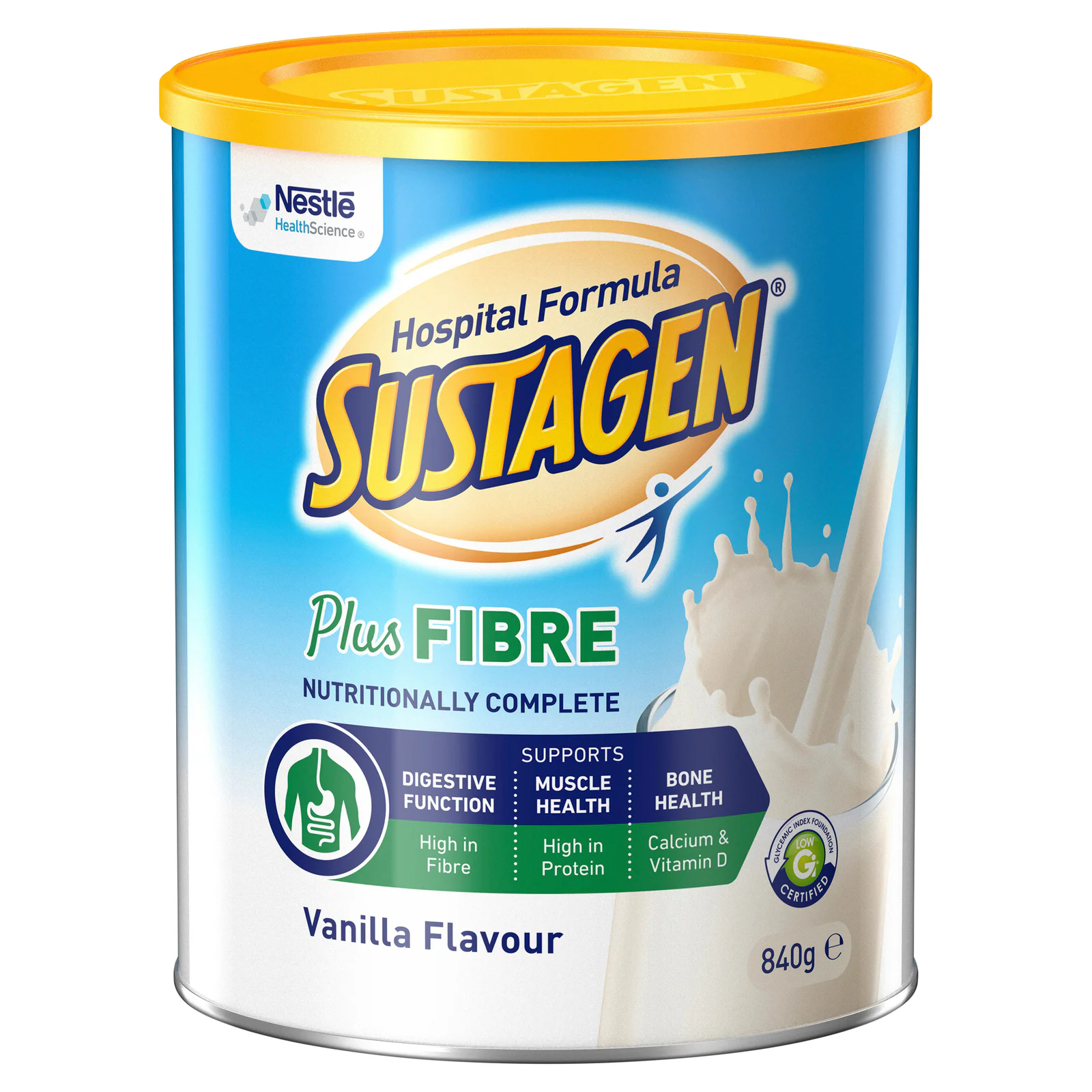Sustagen Hospital Formula Plus Fibre Vanilla Flavour 840g