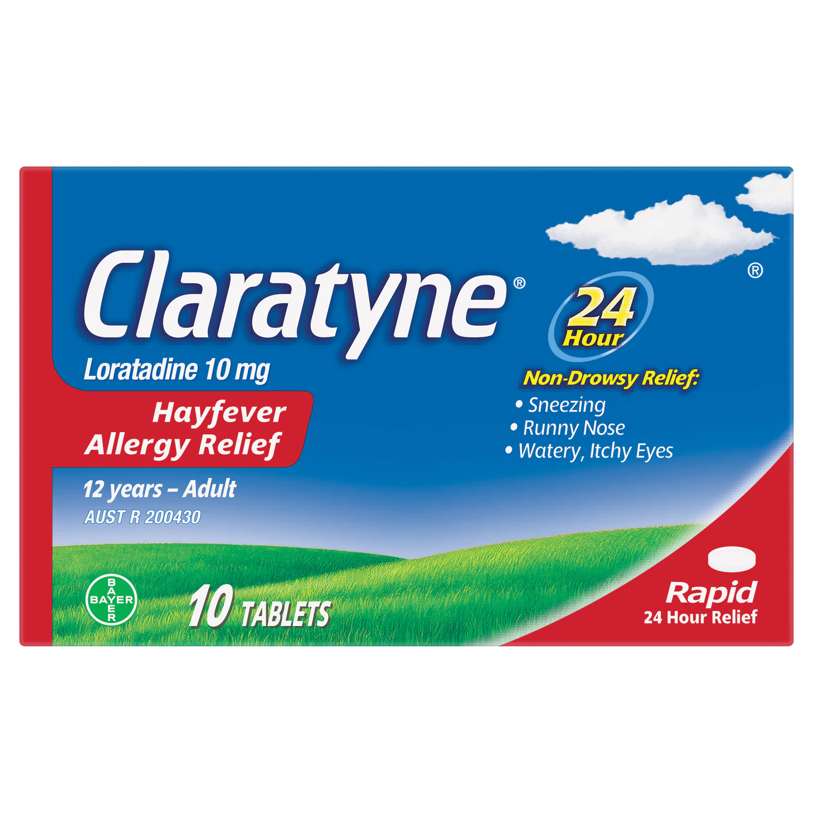 Claratyne 10mg - 10 tablets