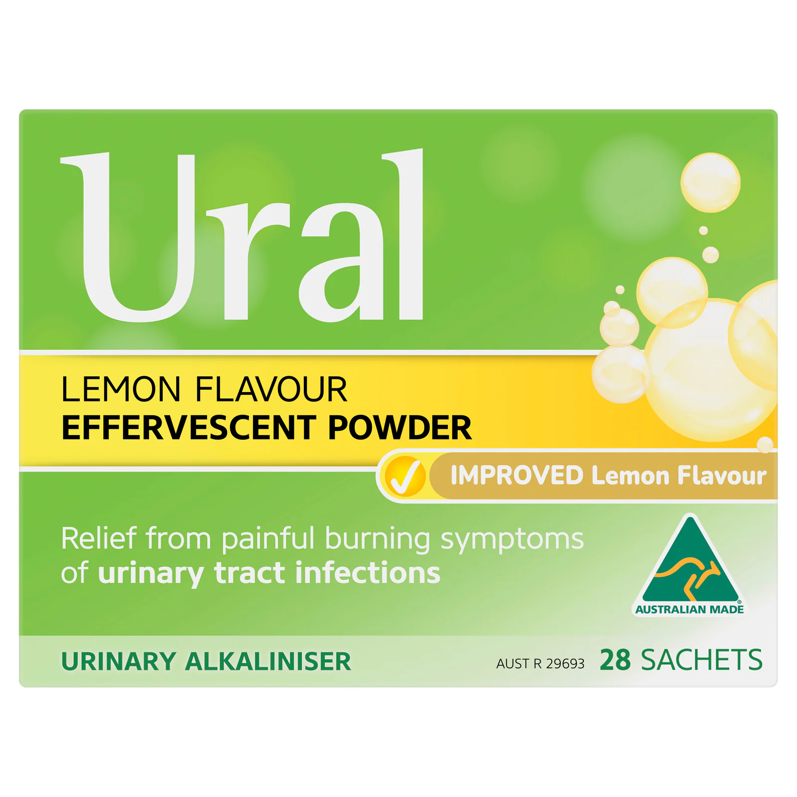 Ural Effervescent Powder Sugar Free 28 sachets