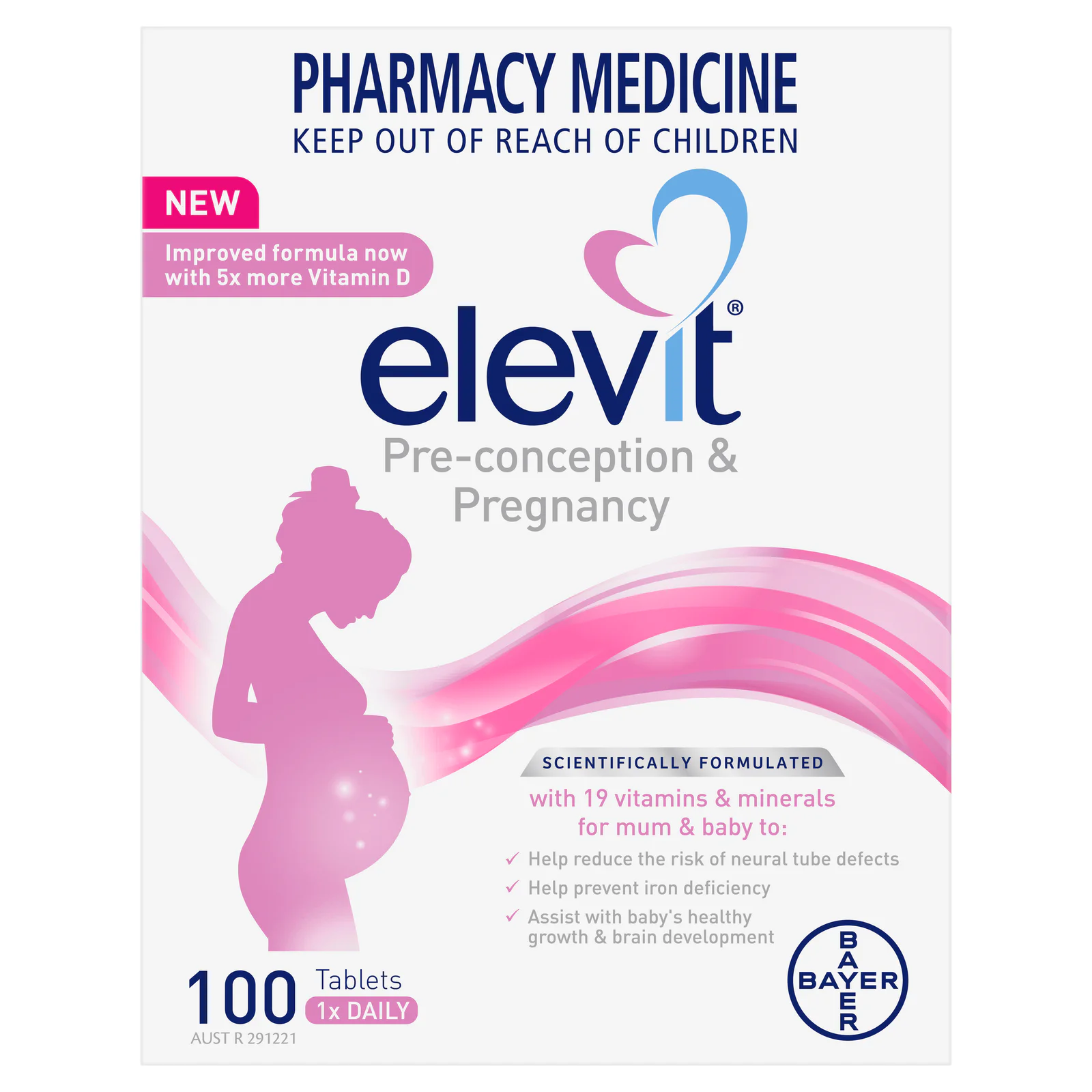 Elevit Pre-Conception & Pregnancy 100 tablets