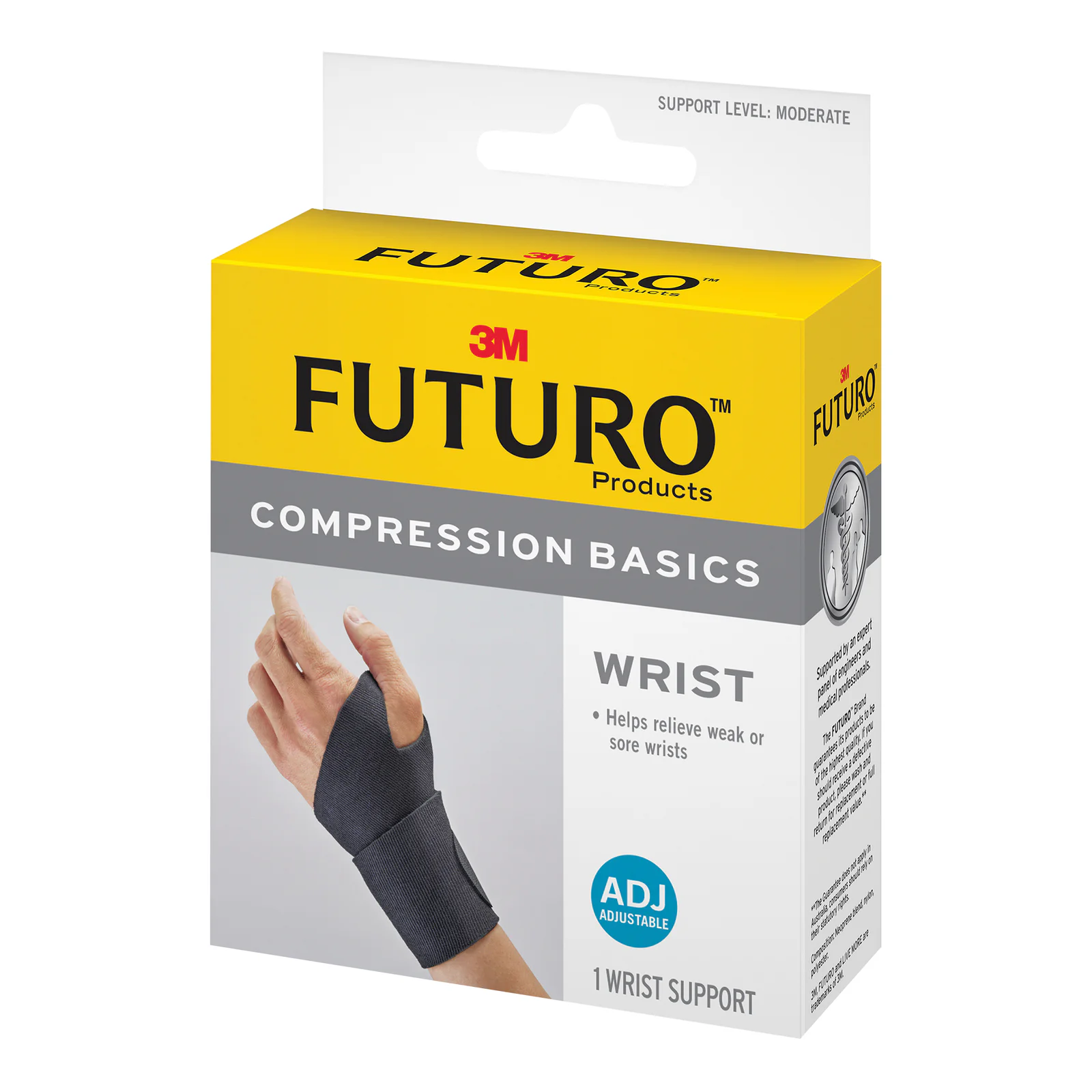 Futuro Compression Basics Elastic Adjustable Wrist Support 1 each