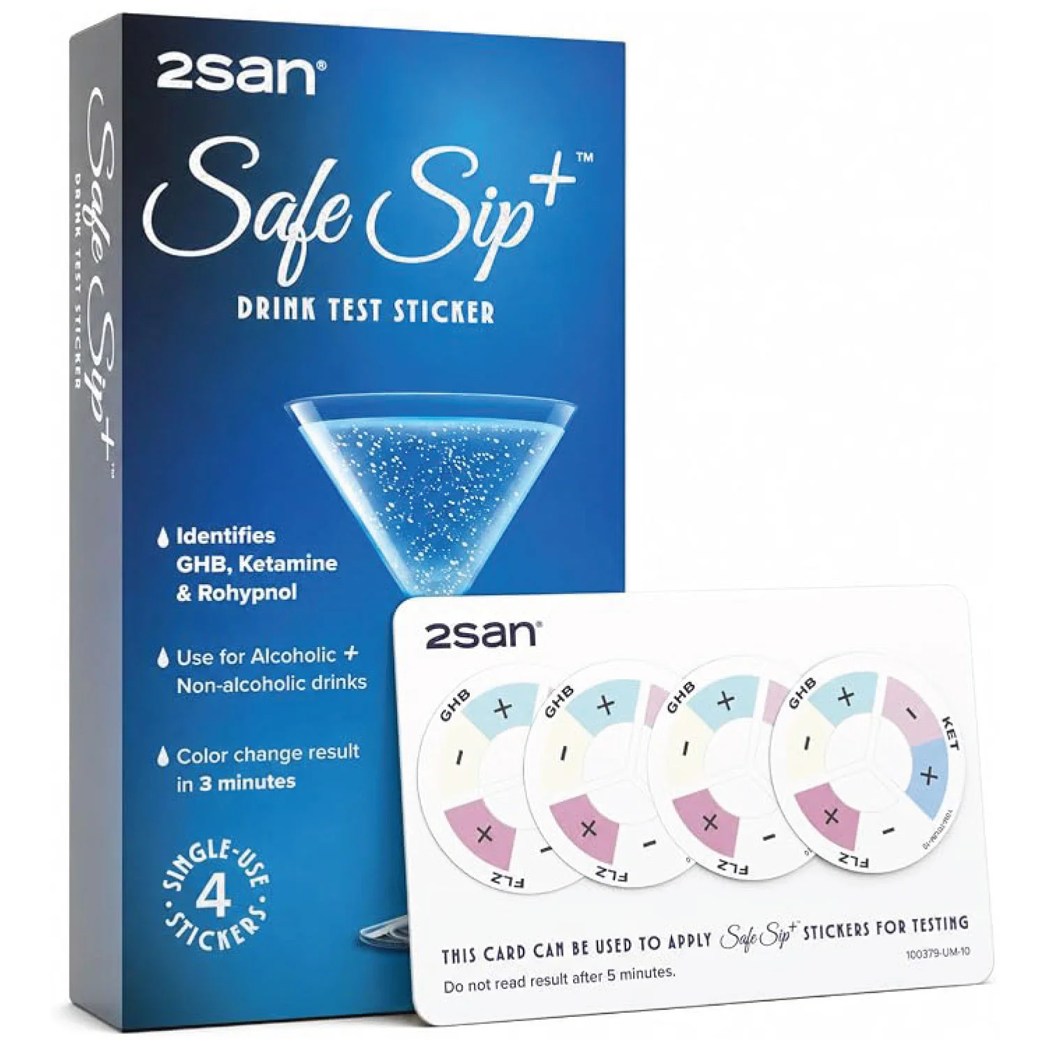 2San Safesip+ Drink Spike Test 4 pack