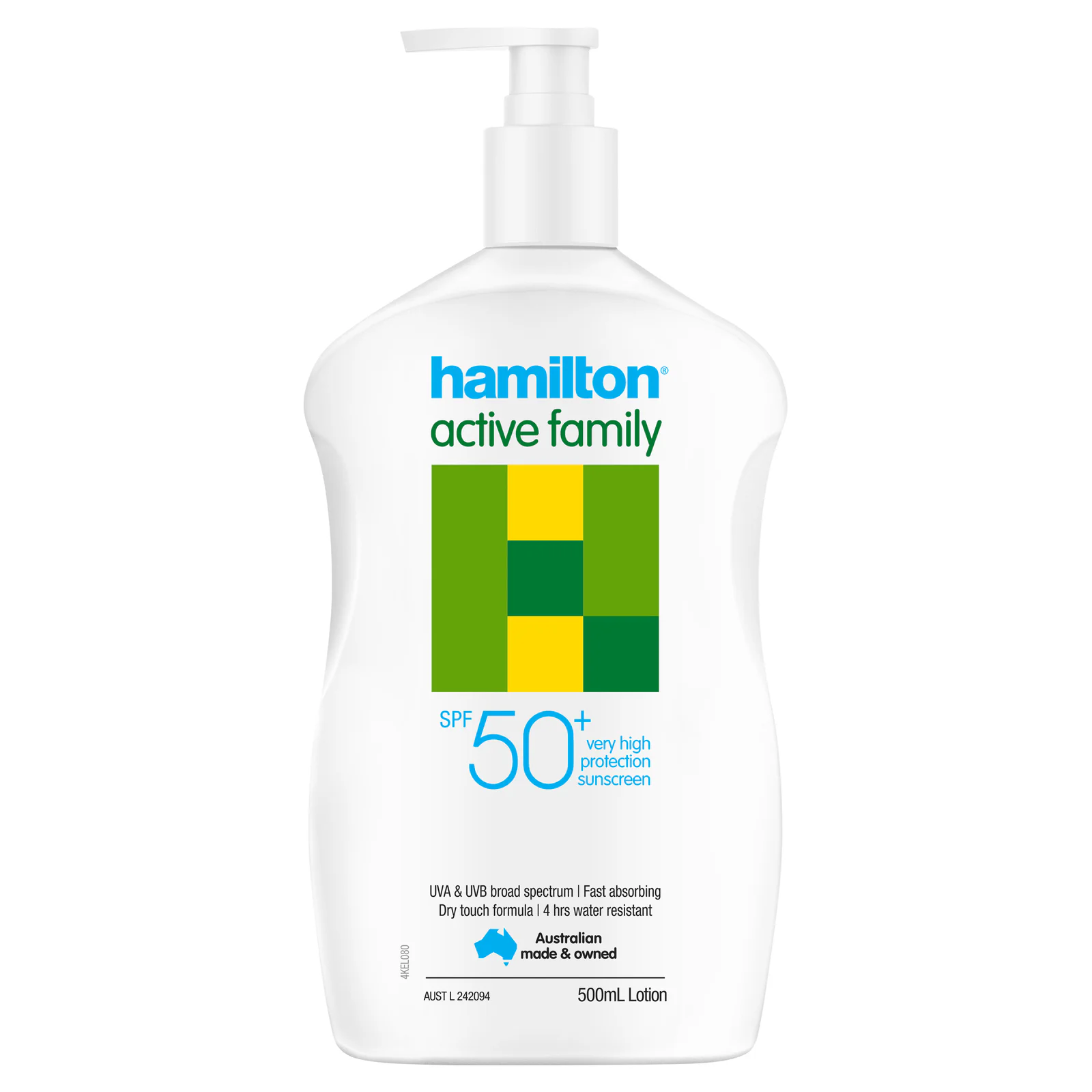 Hamilton Active Family Lotion SPF50+ - 500ml