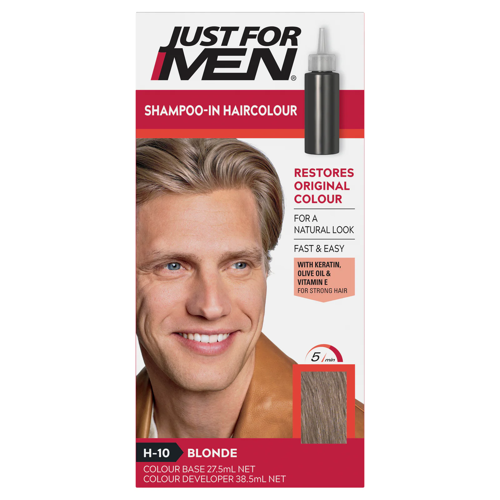 Just For Men Shampoo-In Haircolour Blonde H-10 66mL