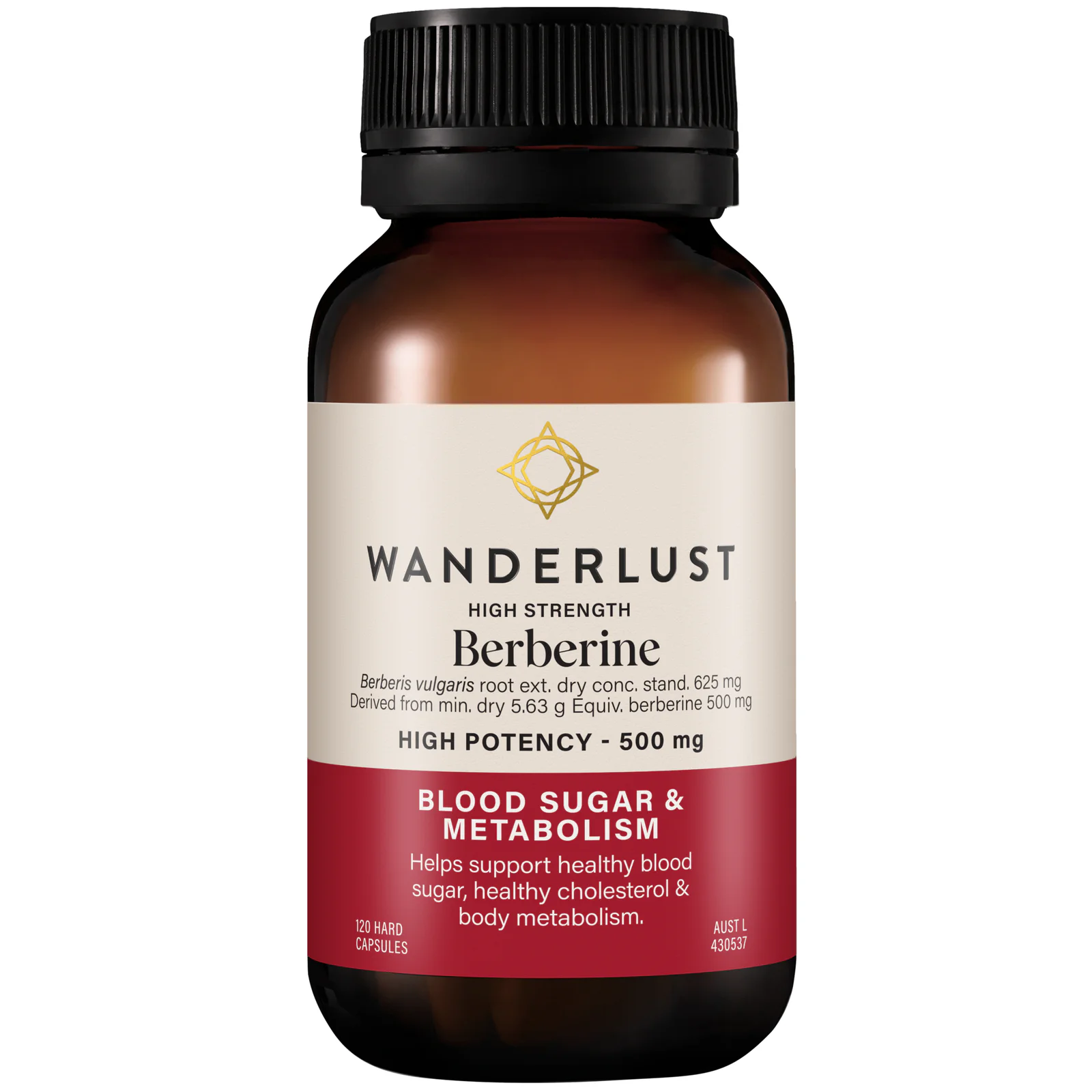 Wanderlust High Strength Berberine 120 capsules