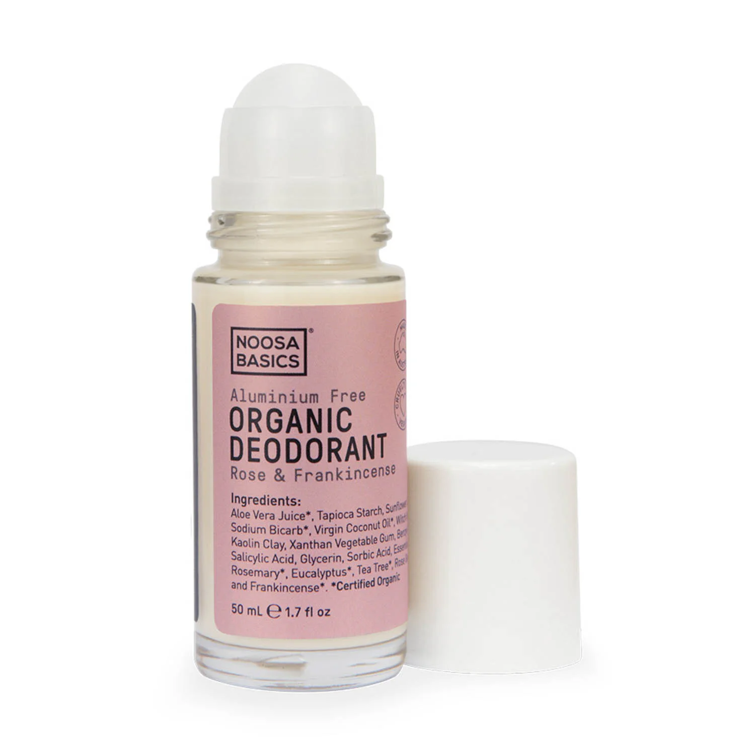 Noosa Basics Deodorant Roll On Rose & Frankincense 50ml