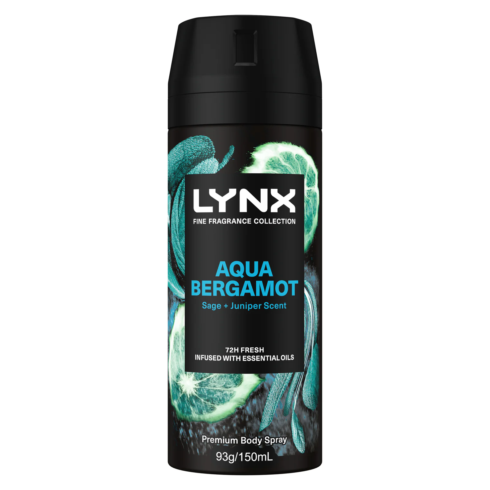 Lynx Fine Fragrance Body Spray Aqua Bergamot 150mL
