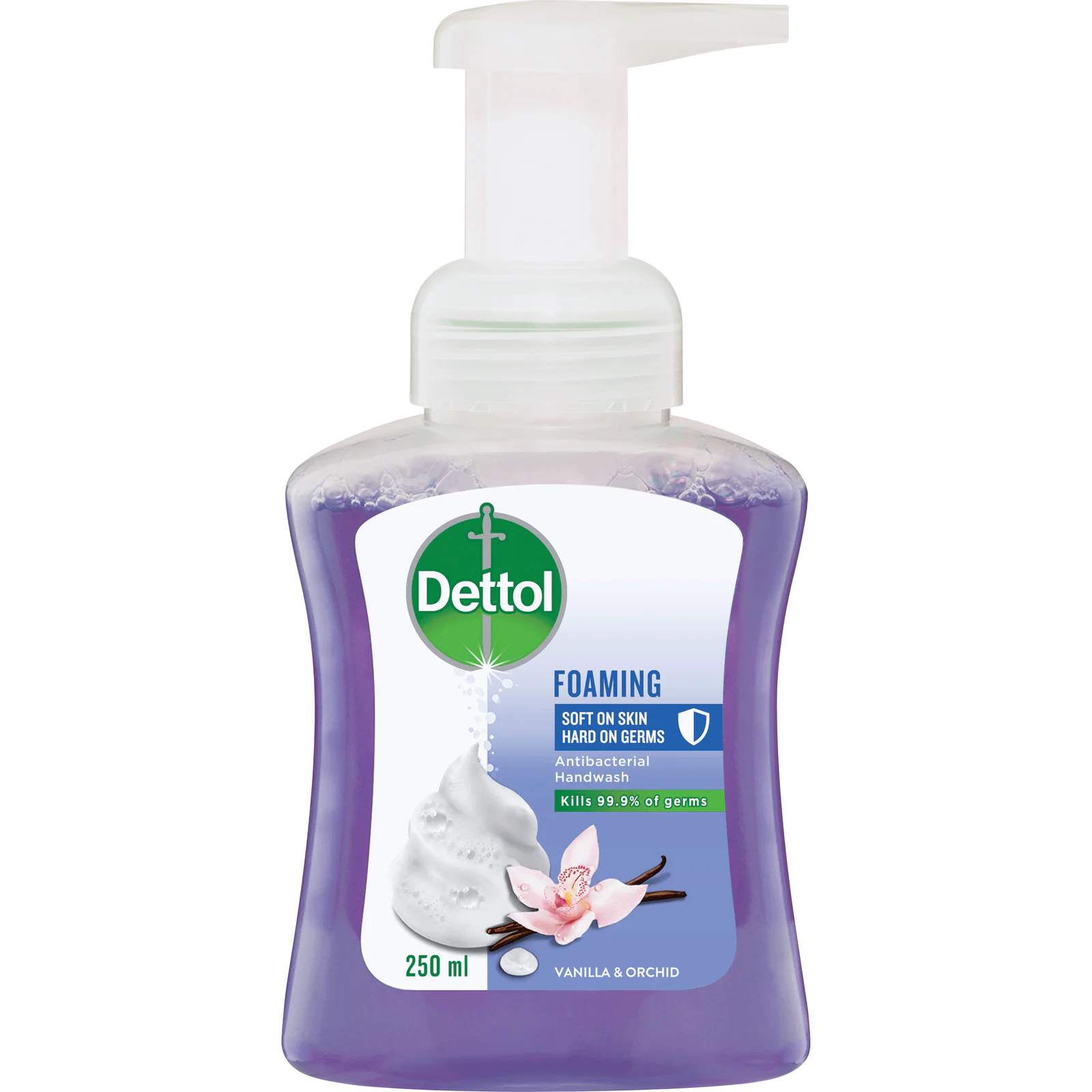 Dettol Soft on Skin Antibacterial Foaming Hand Wash Vanilla & Orchid 250mL