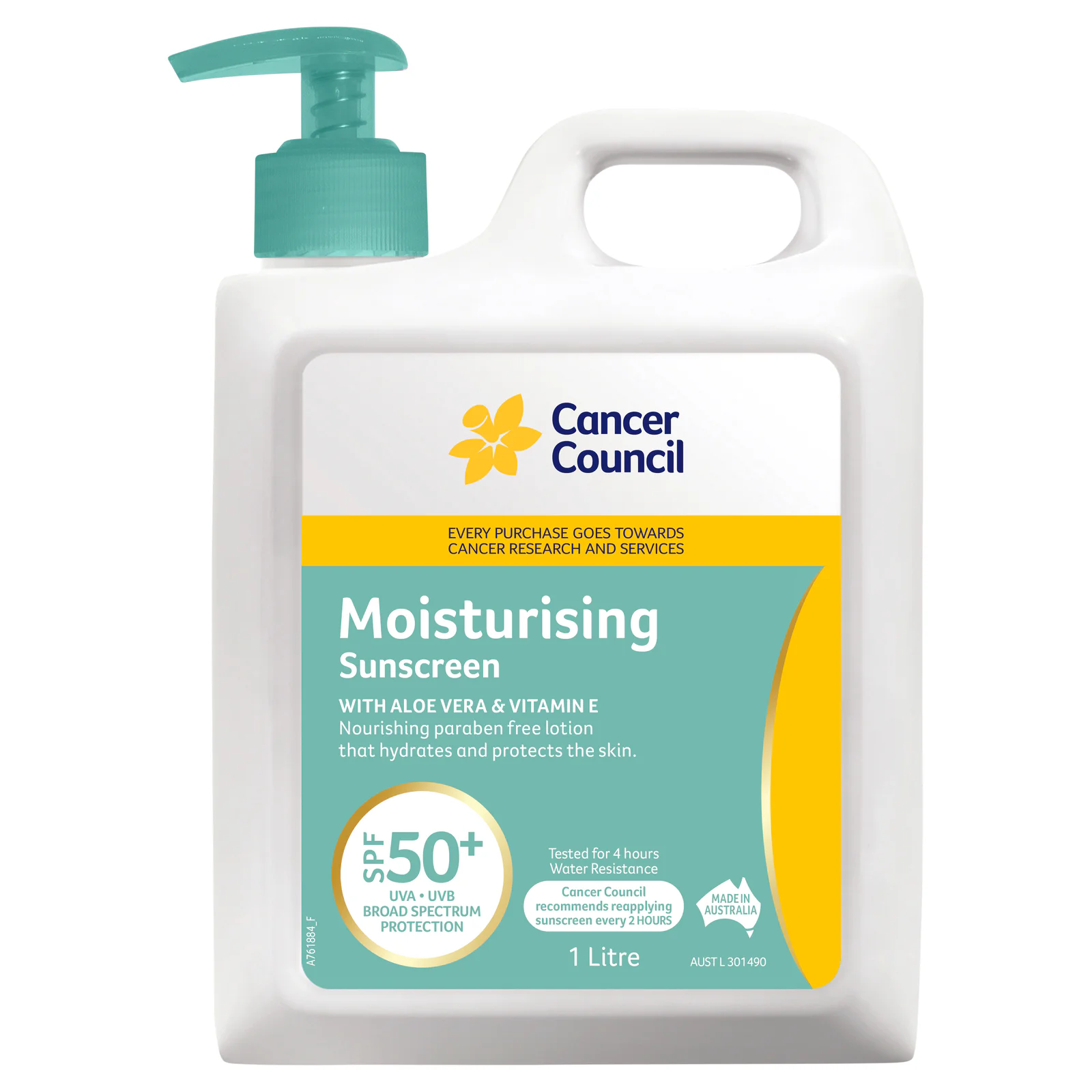 Cancer Council Moisturising Sunscreen SPF50+ 1 Litre
