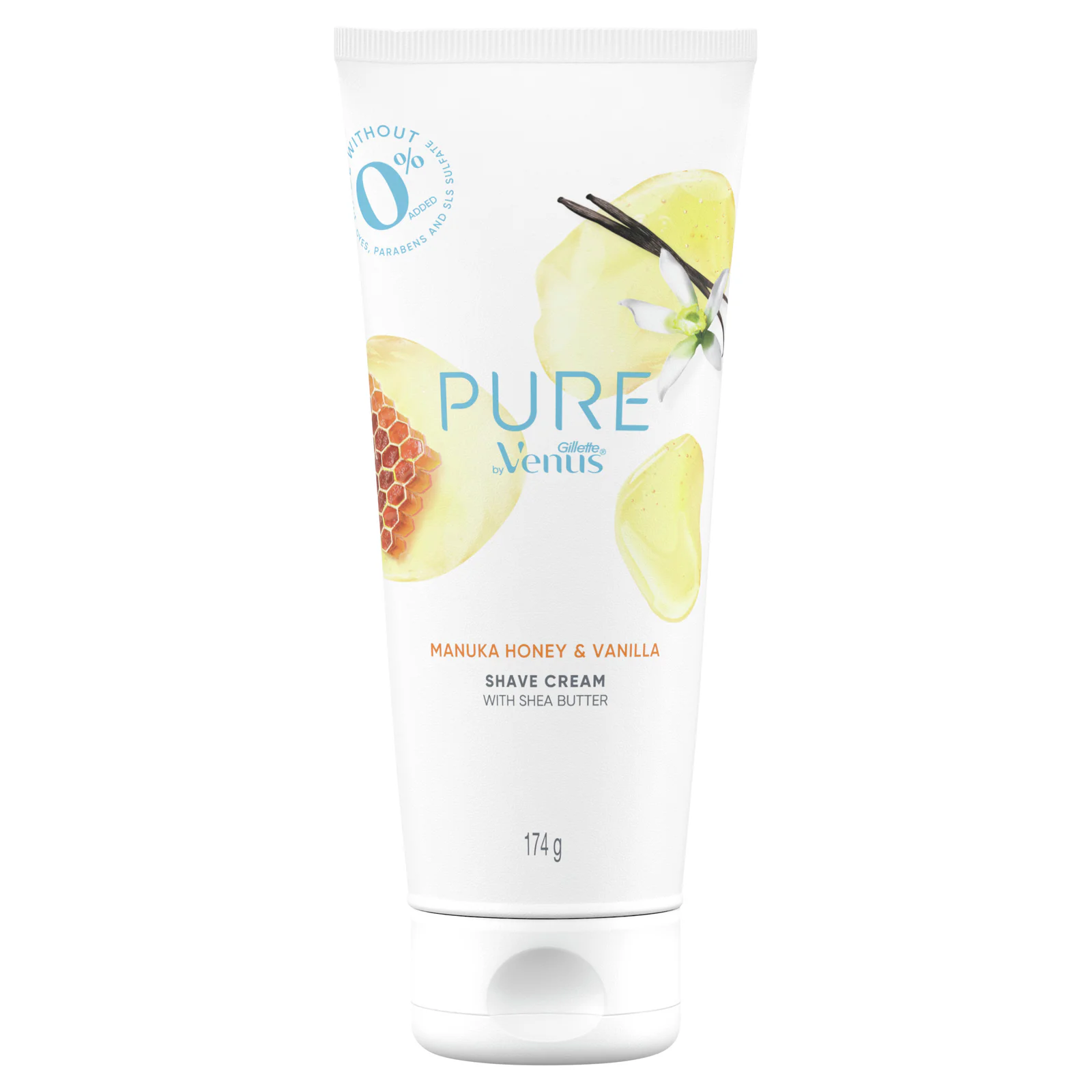 Gillette Venus Pure Shaving Cream Manuka Honey & Vanilla 174g