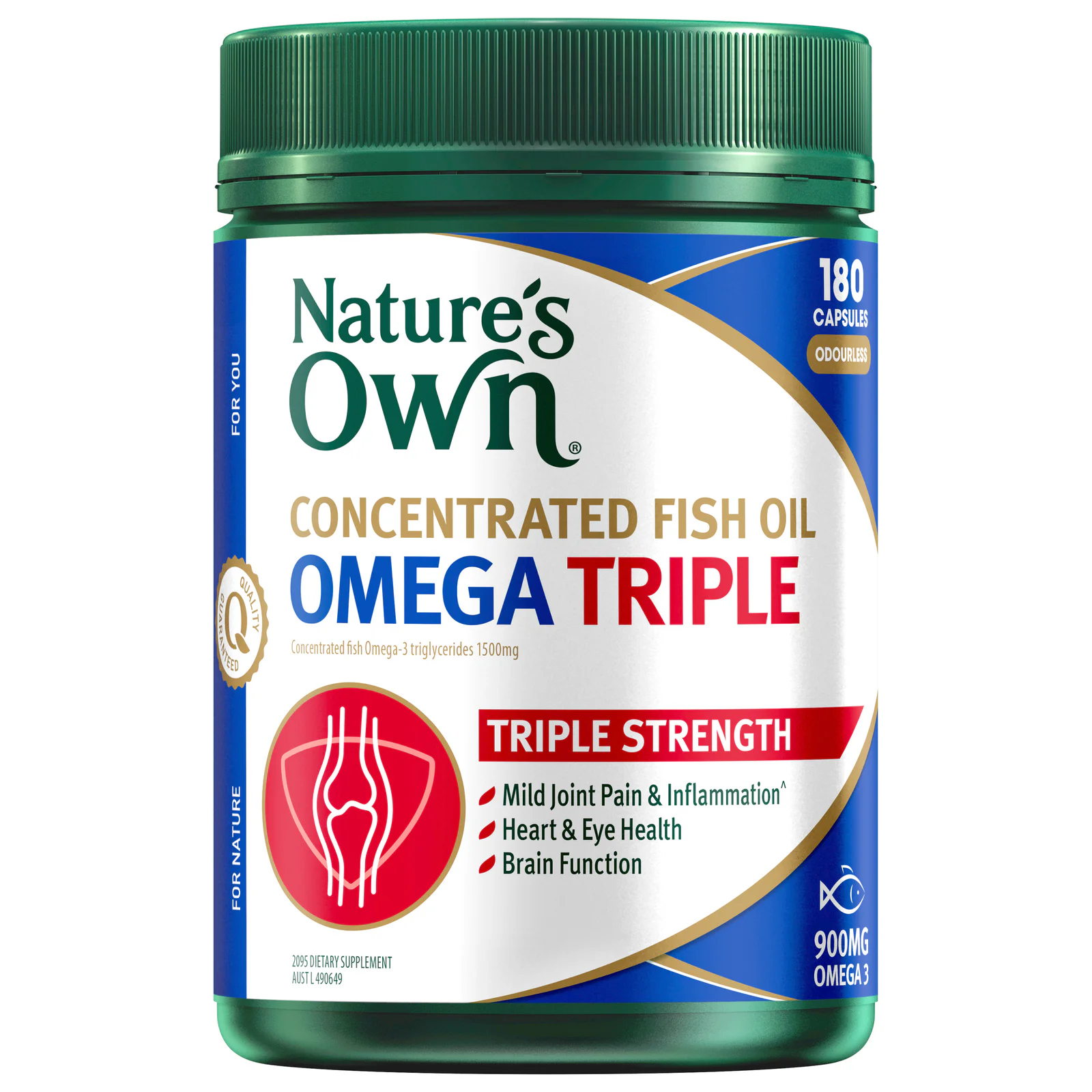Nature's Own Concentrated Omega Triple 180 soft gel capsules