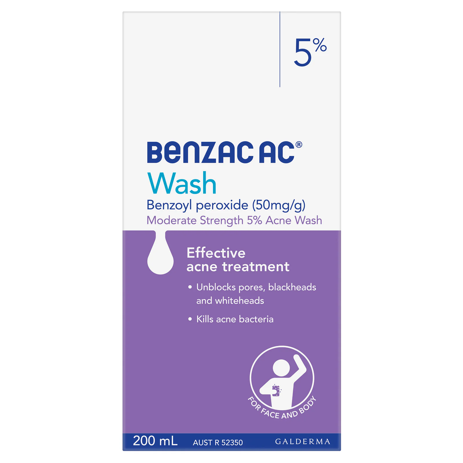 Benzac AC Wash 5% - 200ml