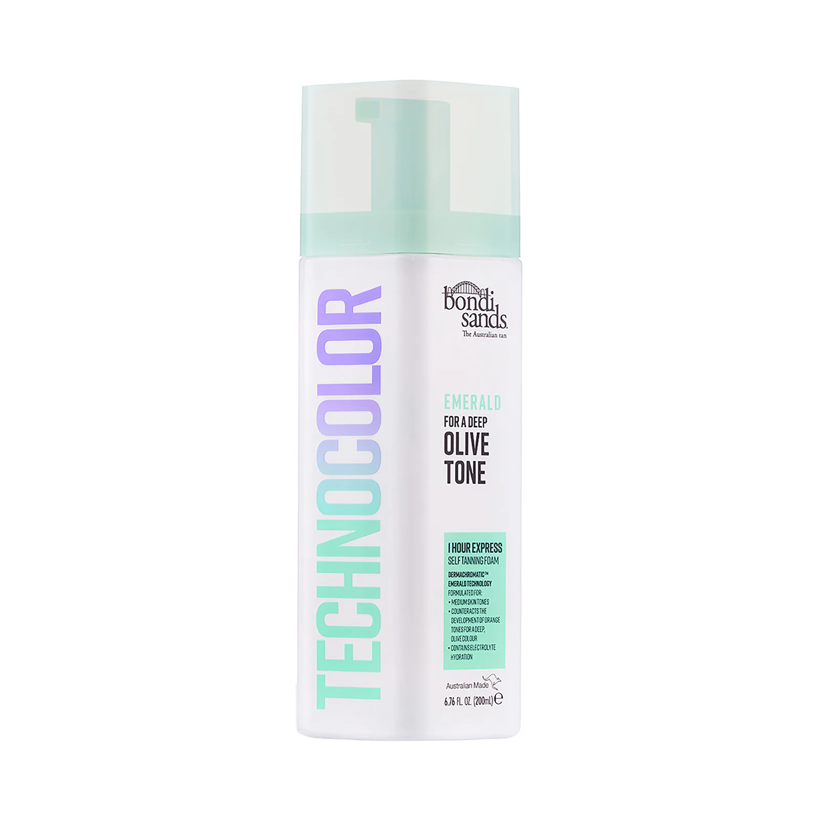 Bondi Sands Technocolor 1 Hour Express Self Tanning Foam Emerald 200ml