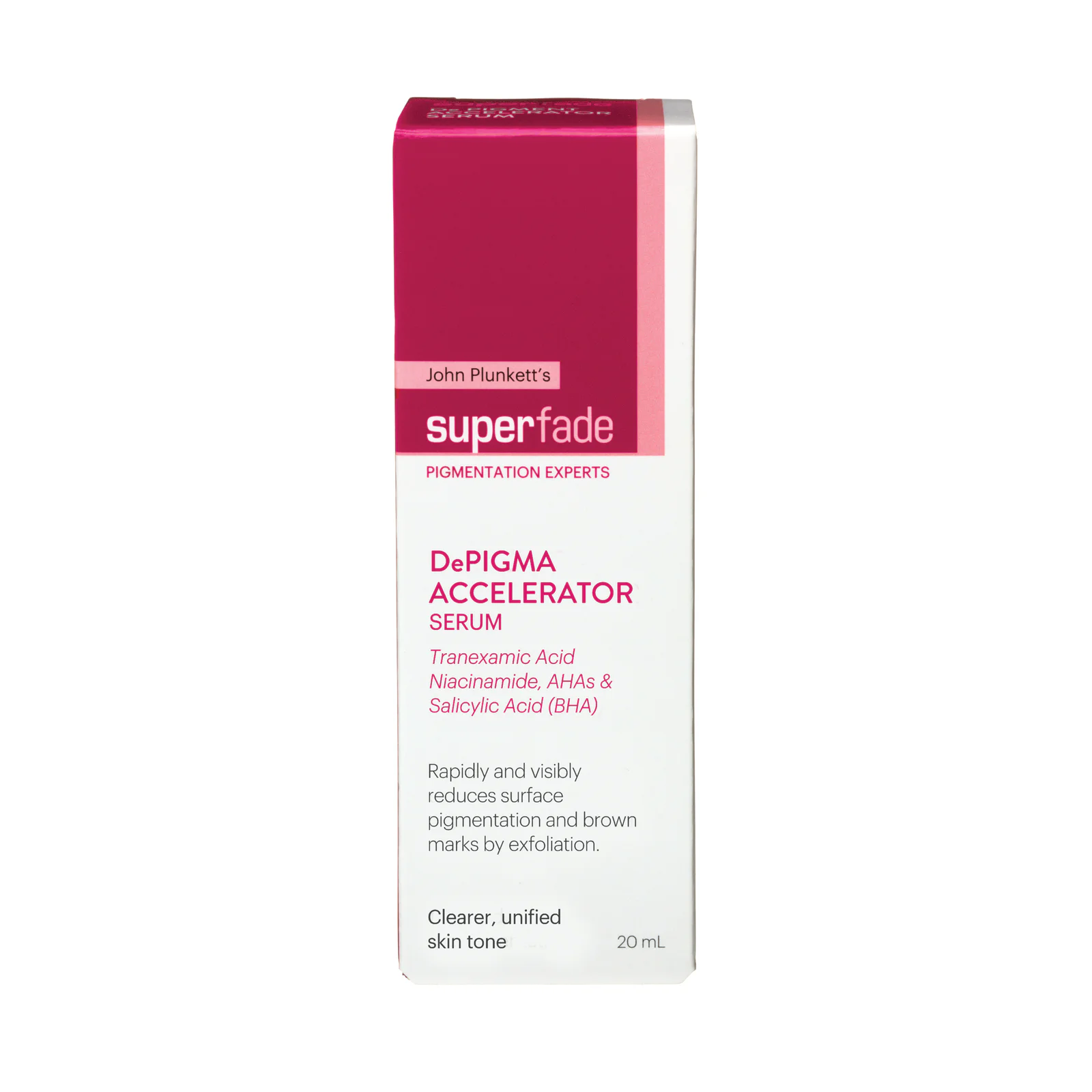 John Plunkett's SuperFade DePIGMA Accelerator Serum 20ml