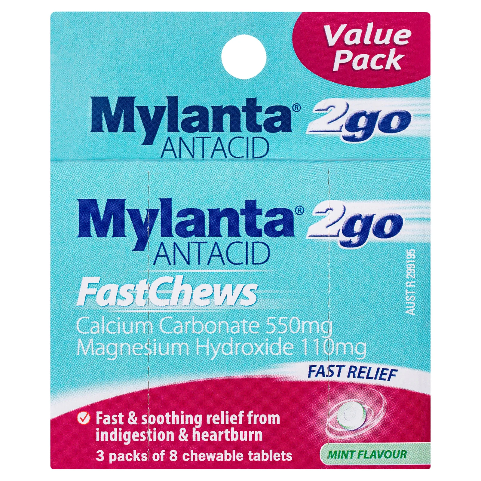 Mylanta Fast Chews 24 tablets