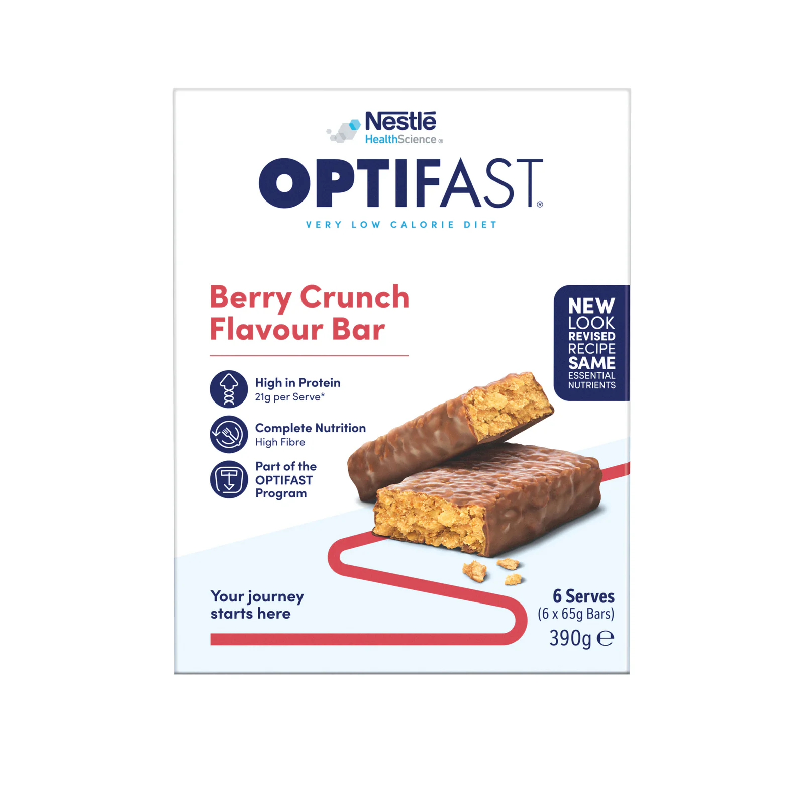 Optifast VLCD Bar Berry Crunch 65g - 6 pack