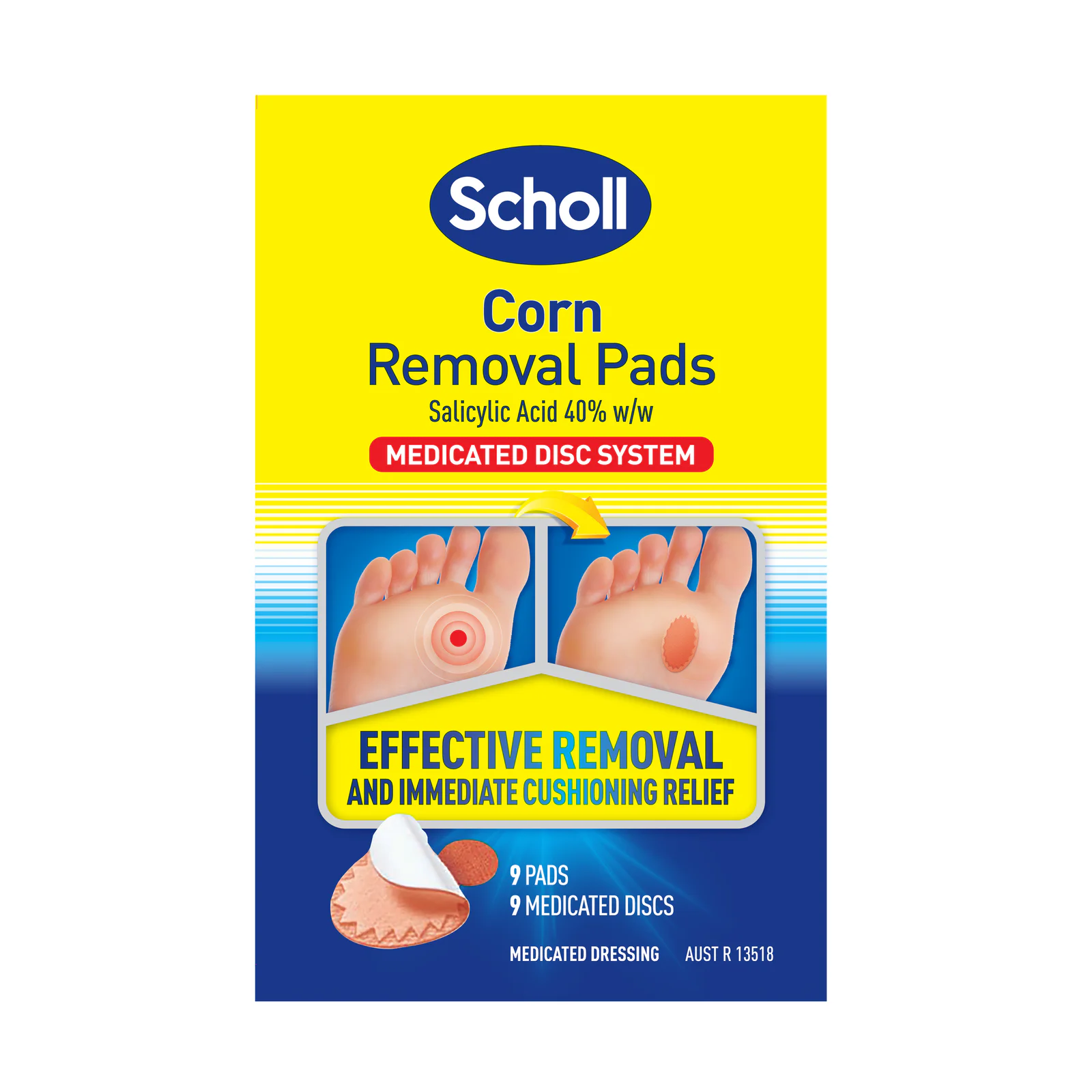 Scholl Corn Remover Pads 1 pack