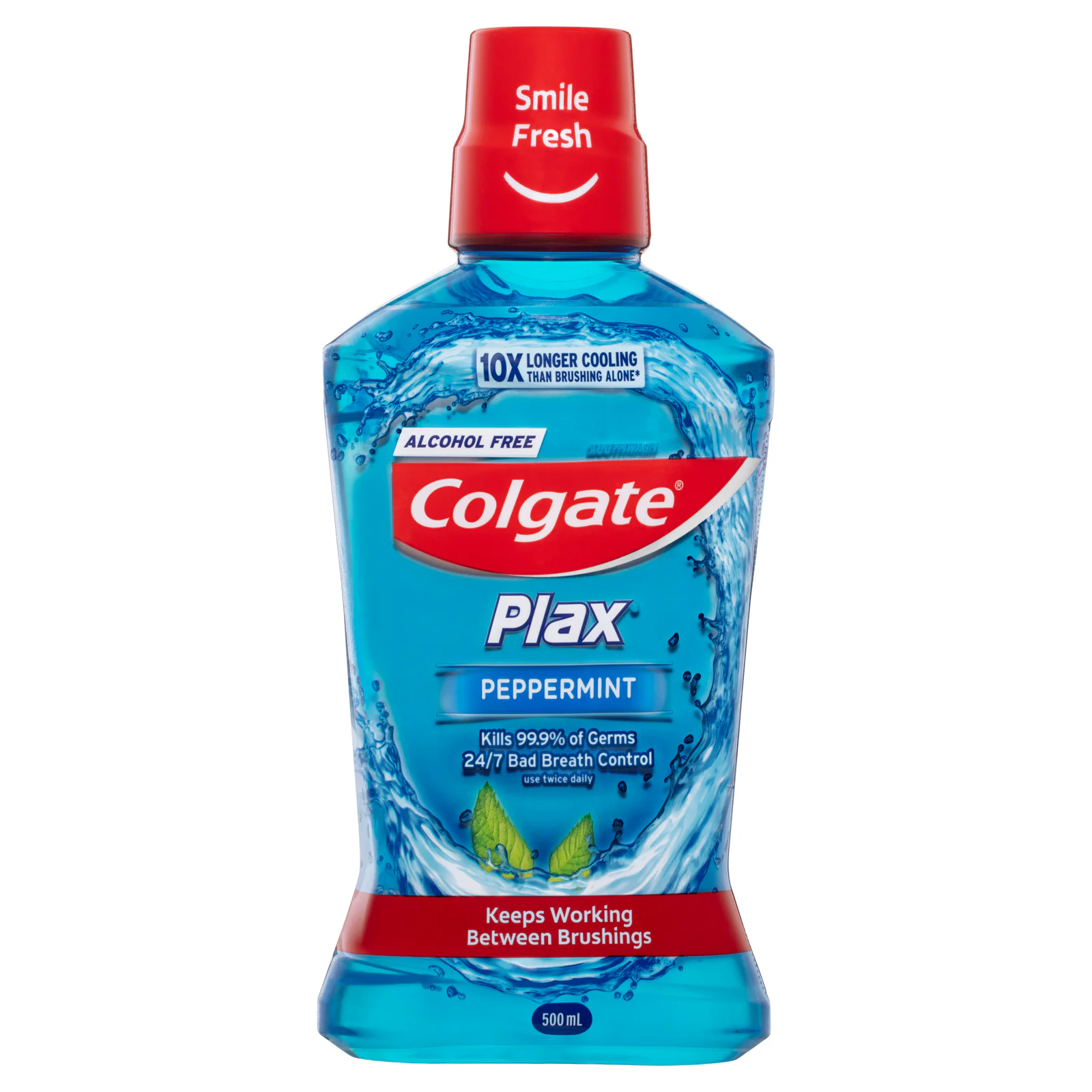 Colgate Plax Antibacterial Mouthwash Peppermint 500mL