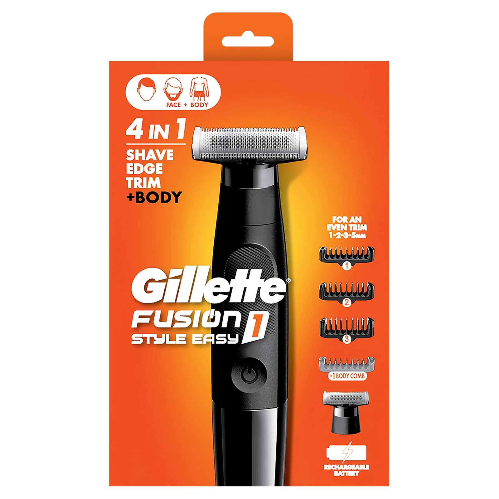 Gillette Fusion 4 In 1 Face and Body Trimmer Each