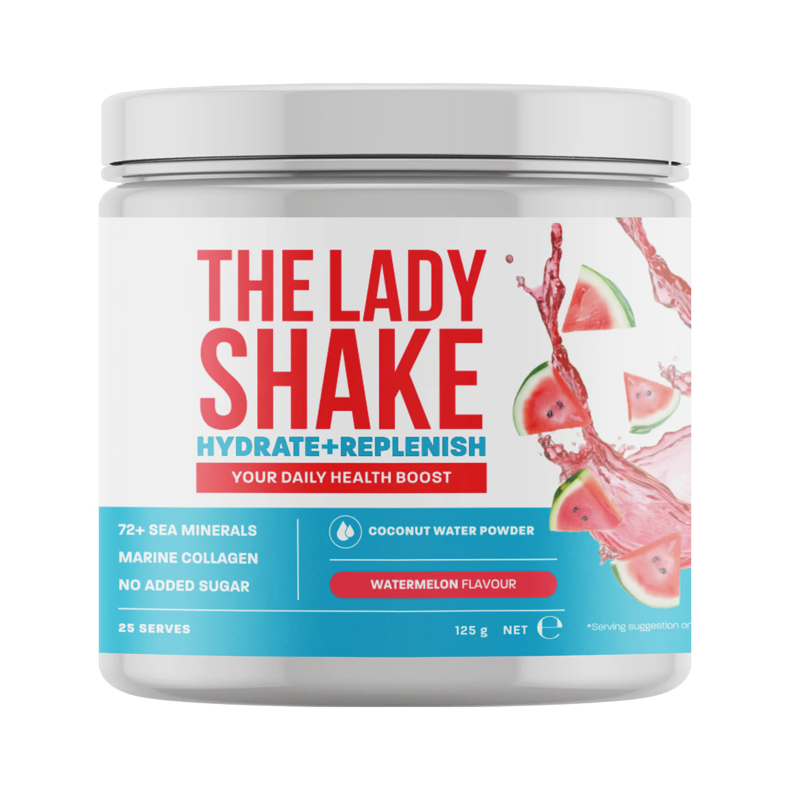 The Lady Shake Hydrate + Replenish Watermelon 125g