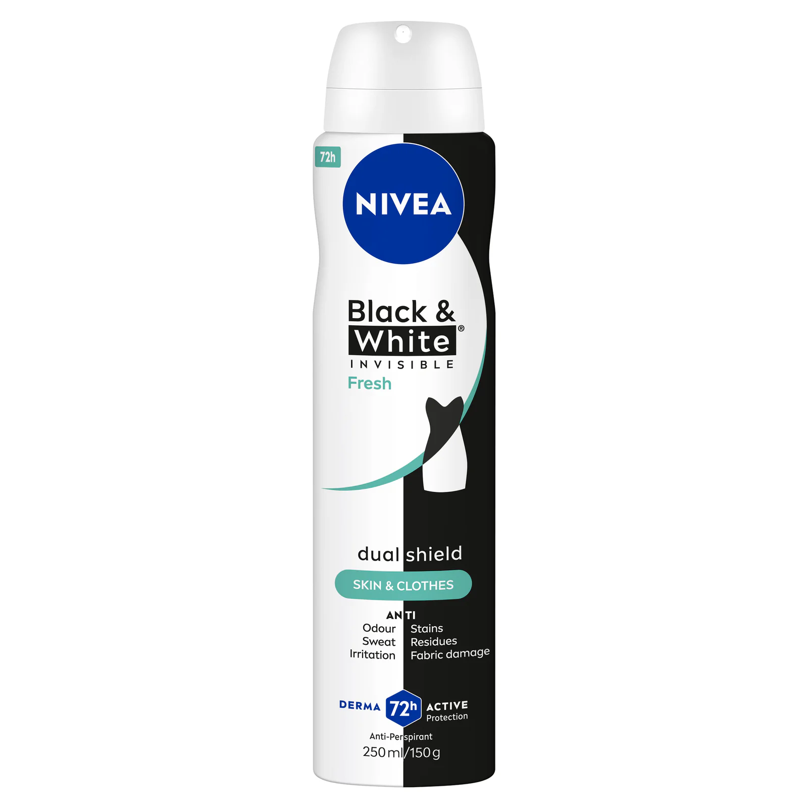 Nivea Deodorant Aerosol Black & White Fresh 250ml