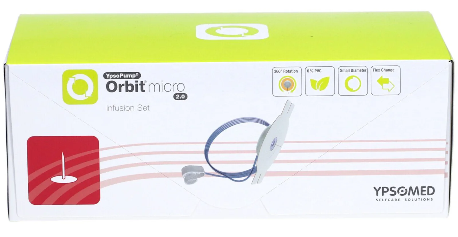 mylife YpsoPump Orbit Micro Infusion Set 2.0 (5.5mm/60cm) X 10