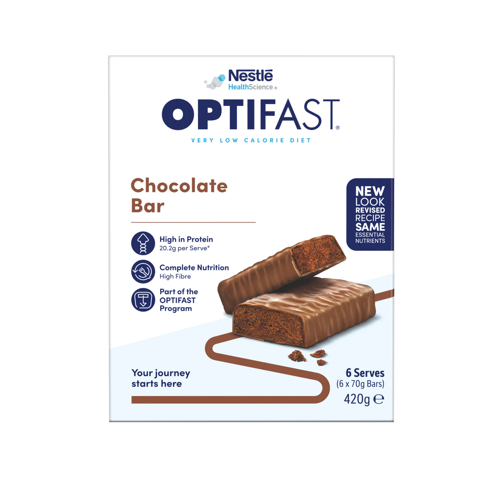Optifast VLCD Bar Chocolate 70g - 6 pack