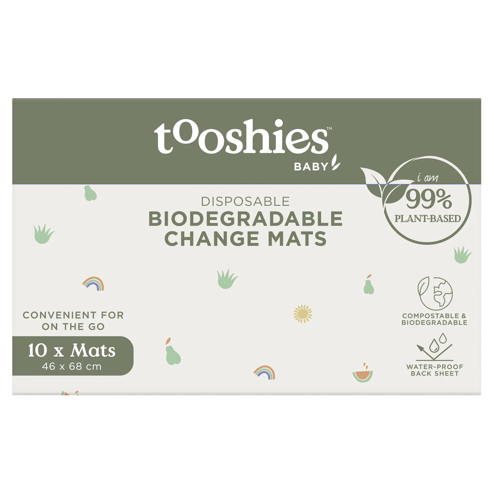 Tooshies Biodegradable Change Mats 10 Pack