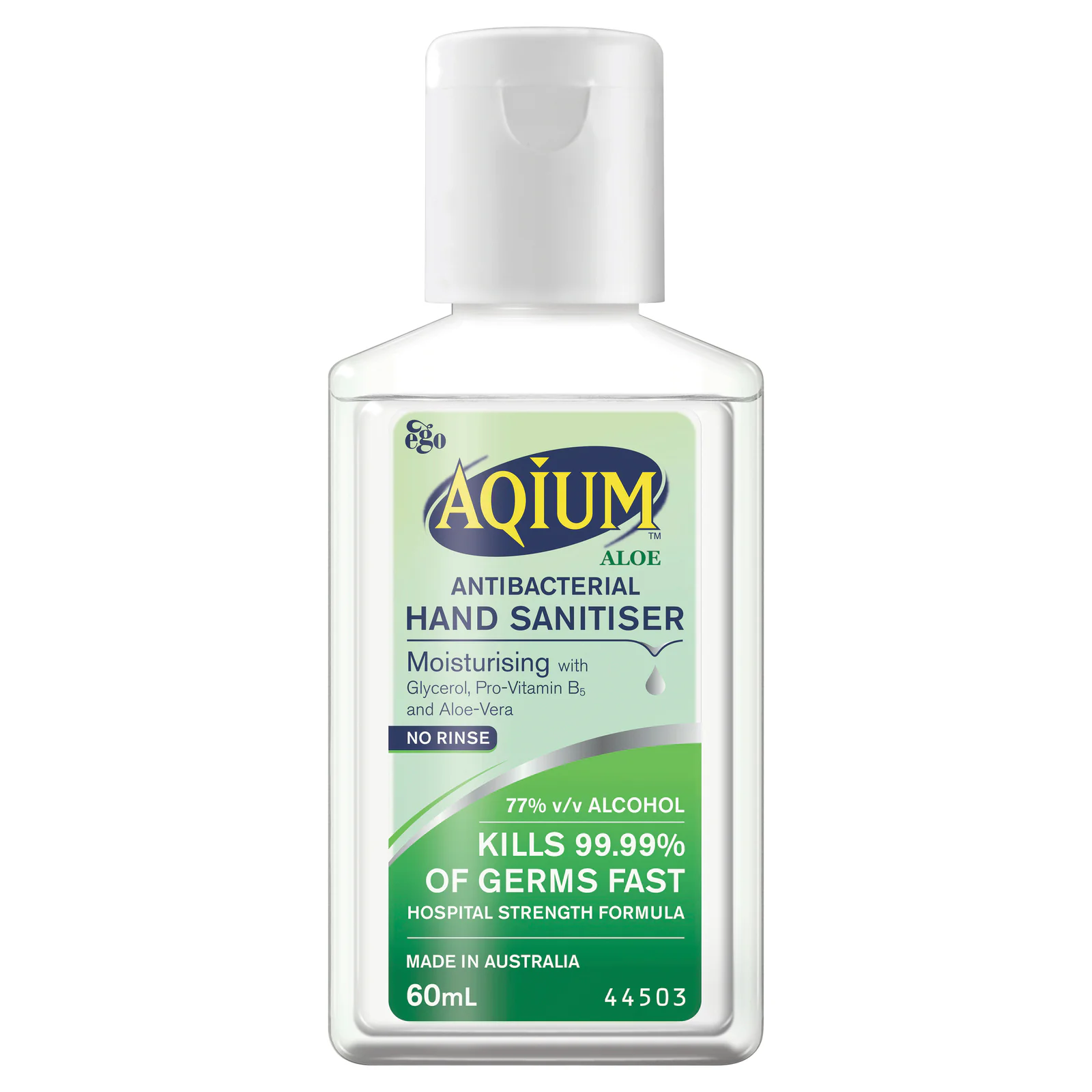 Ego Aqium Hand Sanitiser with Aloe 60ml