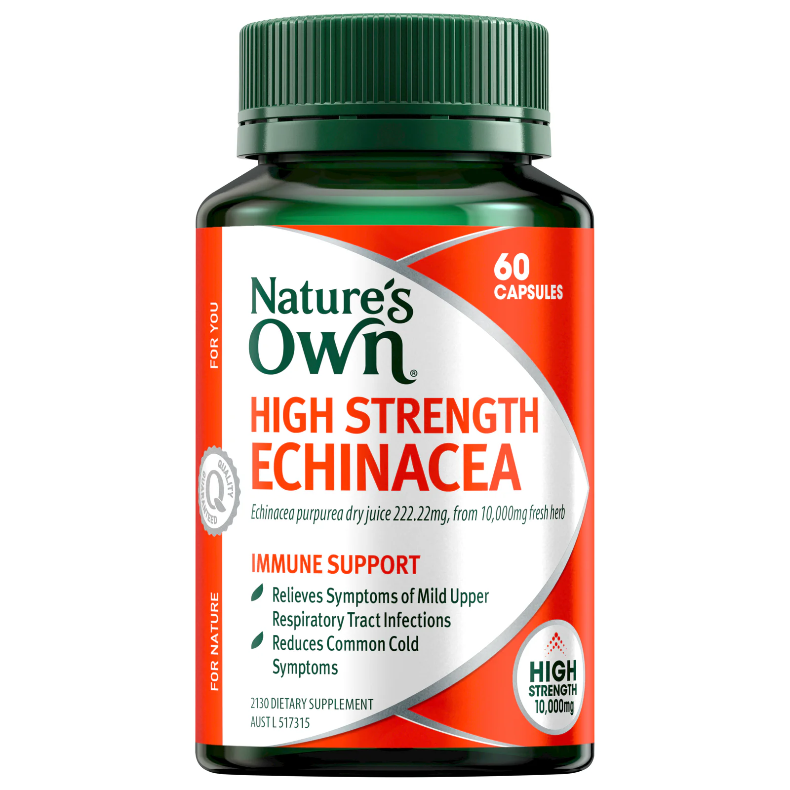 Nature's Own High Strength Echinacea Capsules 60 tablets