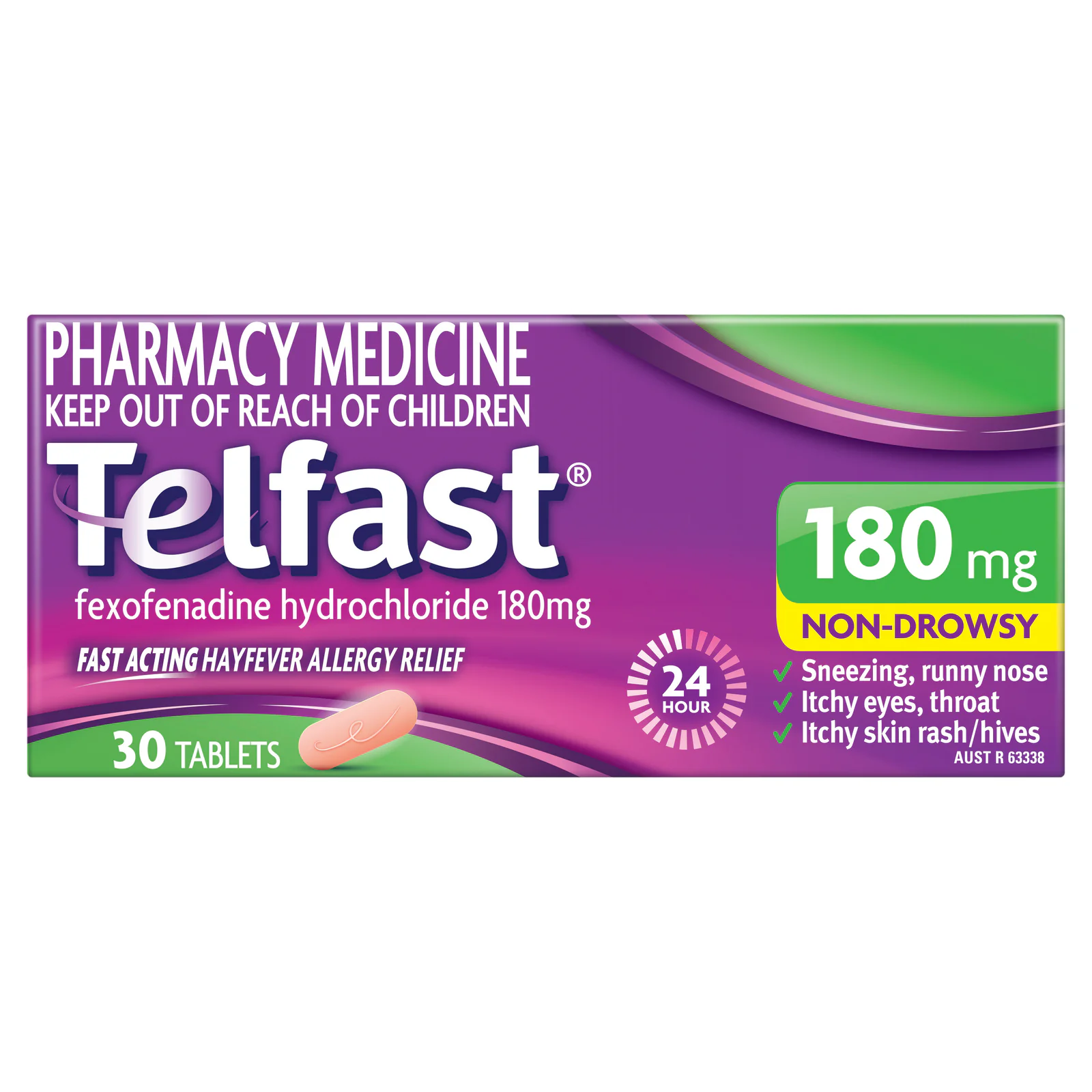 Telfast 180mg - 30 tablets