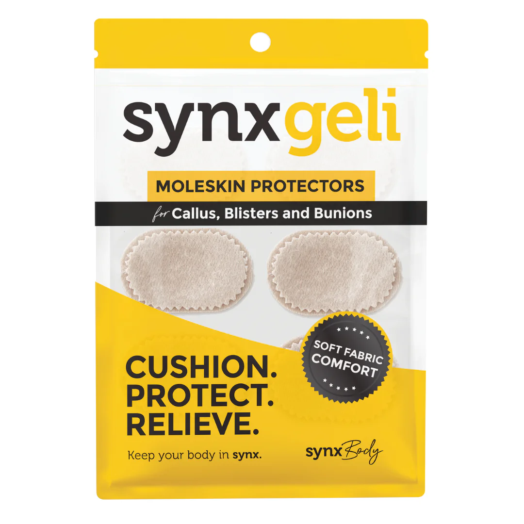 SynxBody Synxgeli Moleskin Protectors for Callus, Blisters & Bunions 6 pack