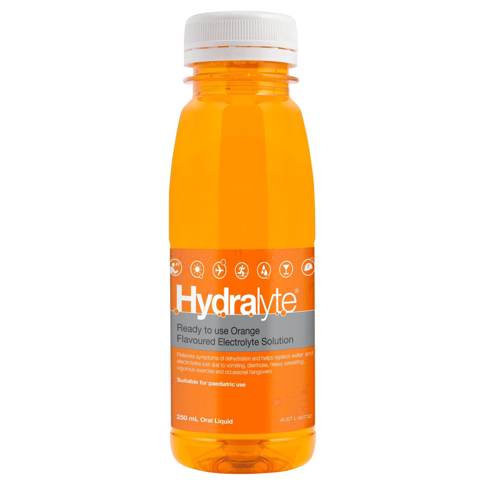 Hydralyte Ready to Use Liquid Orange Flavoured 250ml