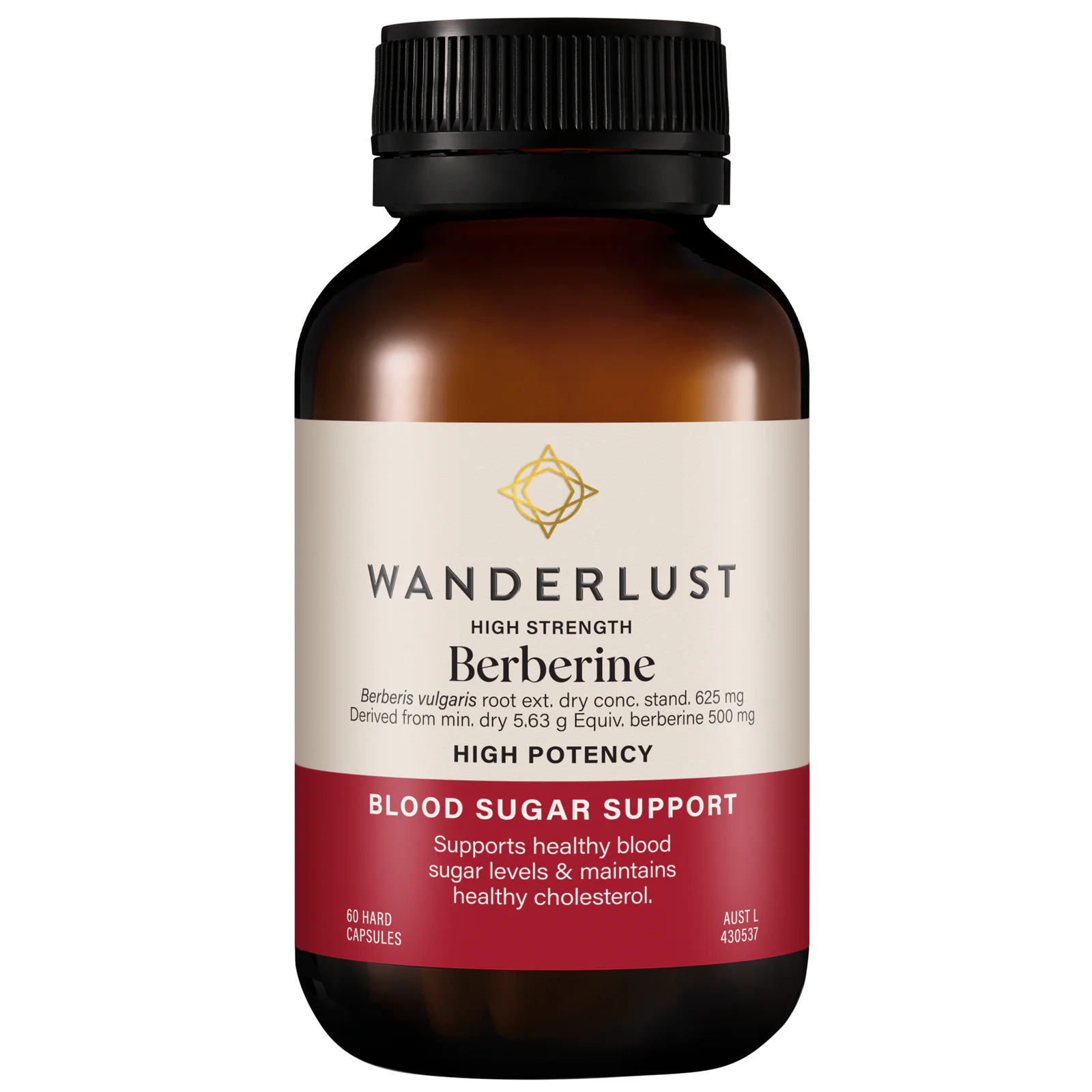 Wanderlust High Strength Berberine 60 capsules