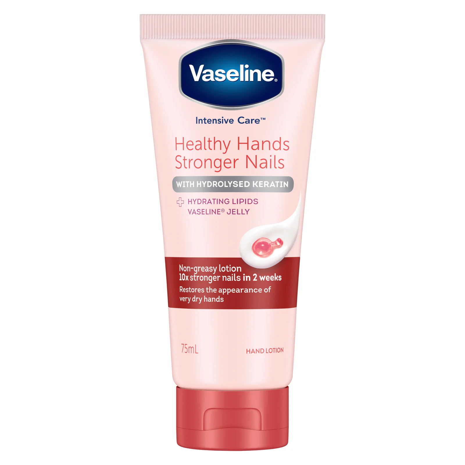 Vaseline Intensive Care Healthy Hands and Nail Strengthening Cream 75ml