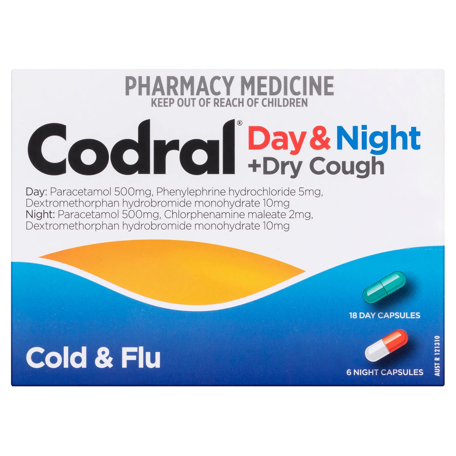 Codral PE Cold & Flu + Dry Cough Day & Night 24 capsules