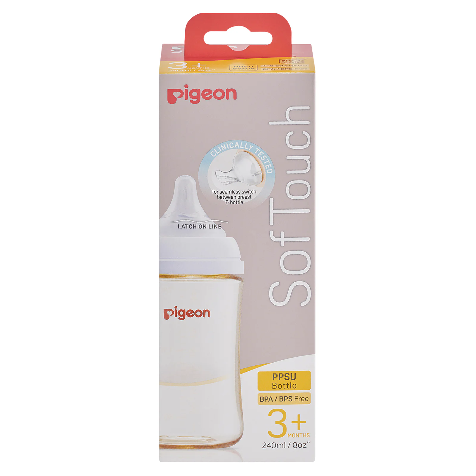 Pigeon Softouch 3 Nursing Bottle PPSU Medium 240ml
