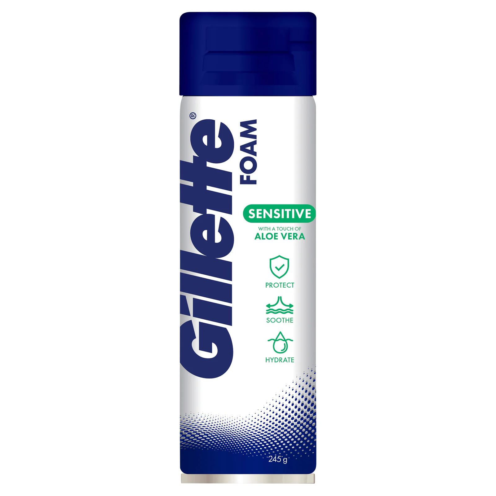 Gillette Sensitive Skin Soothing Aloe Vera Shave Foam 245g