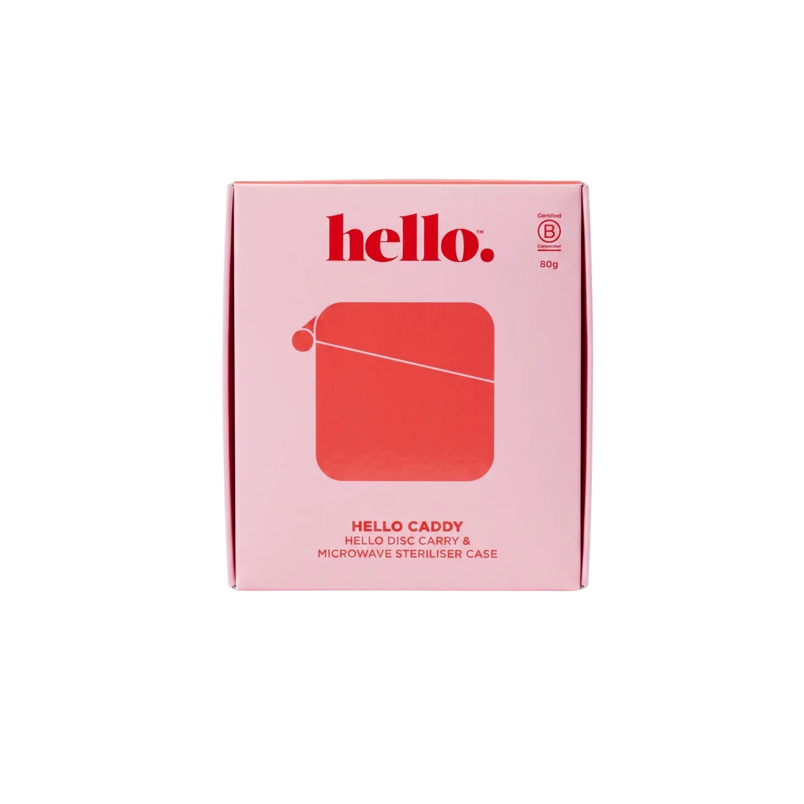 Hello Period Caddy Disc Carry & Microwaver Steriliser Case 1 each