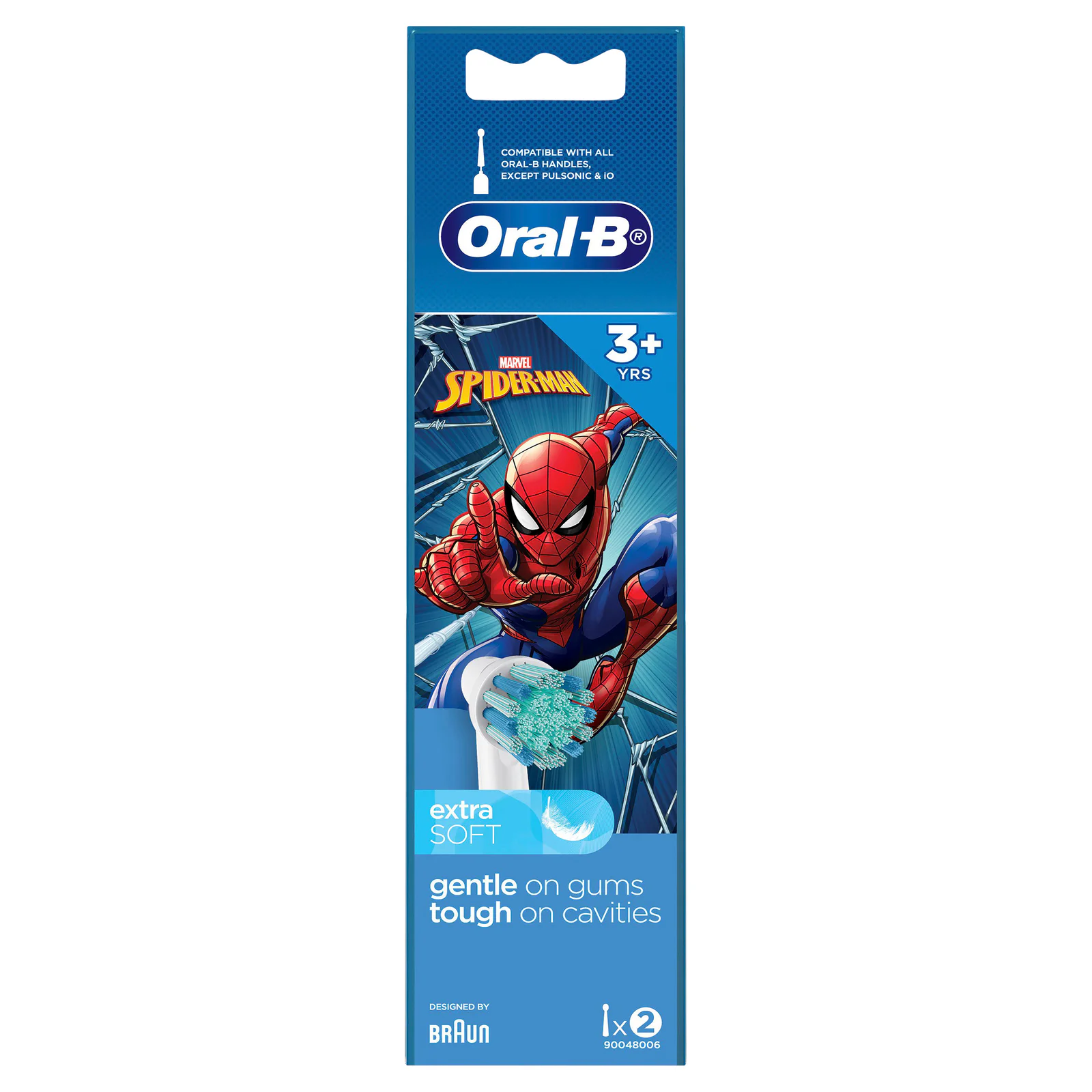 Oral-B Kids Vitality Spiderman Toothbrush Heads 2 Pack