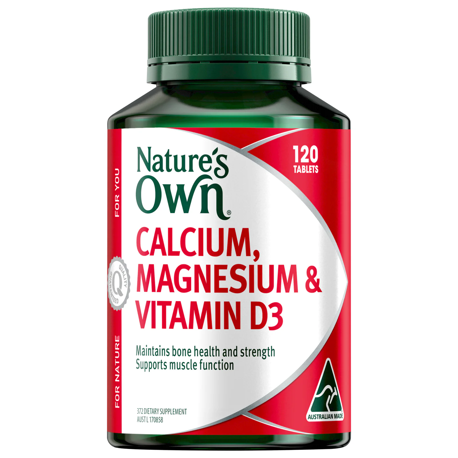 Nature's Own Calcium Magnesium & Vitamin D3 - 120 tablets