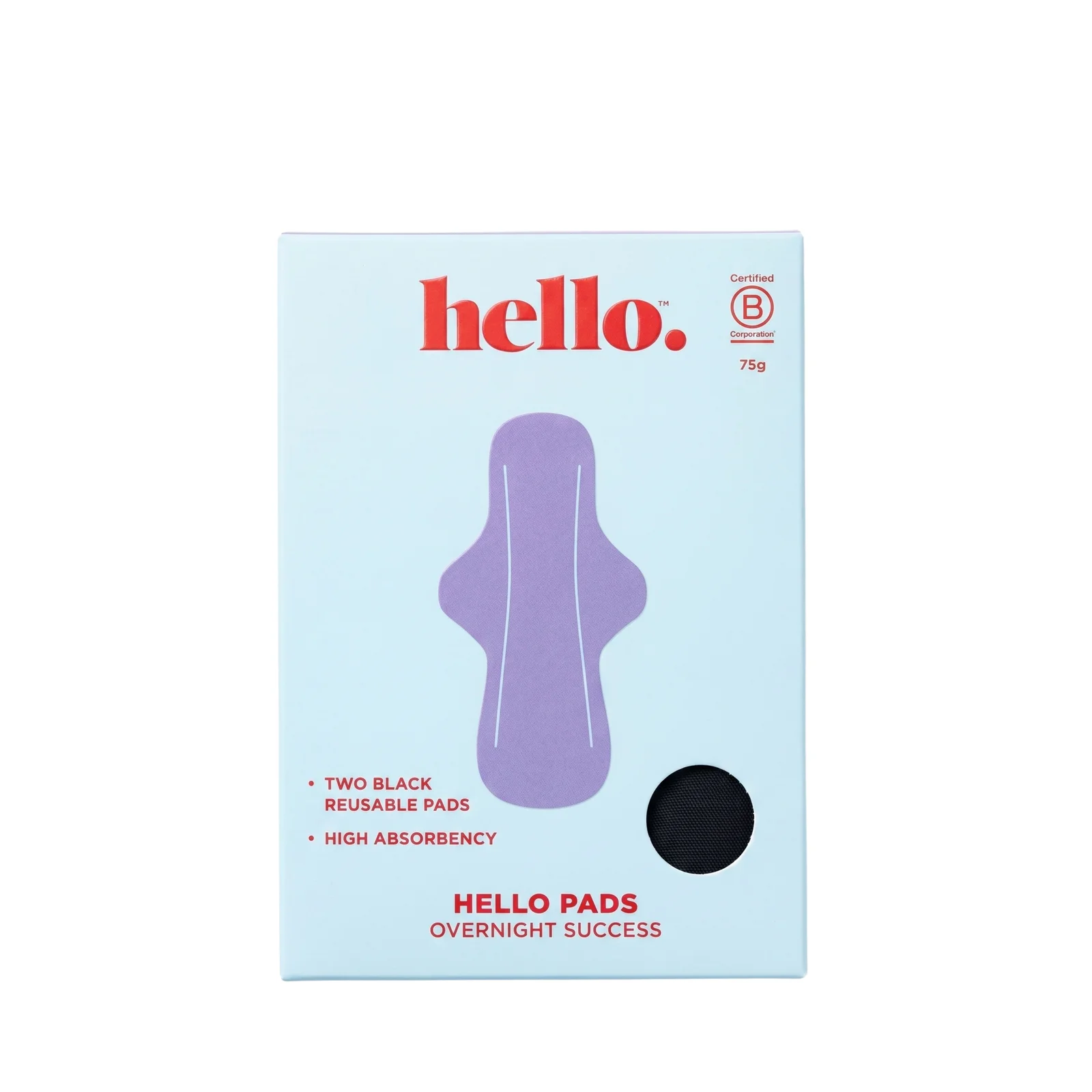 Hello Period Pads Overnight Success 2 pack