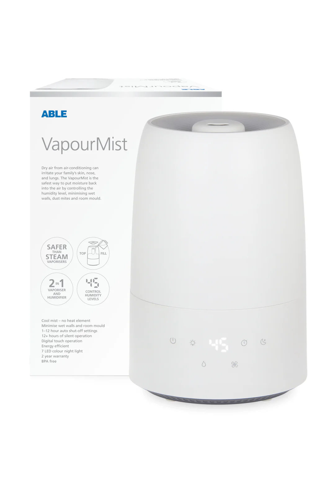 Able Vapour Mist Humidifier 1 each