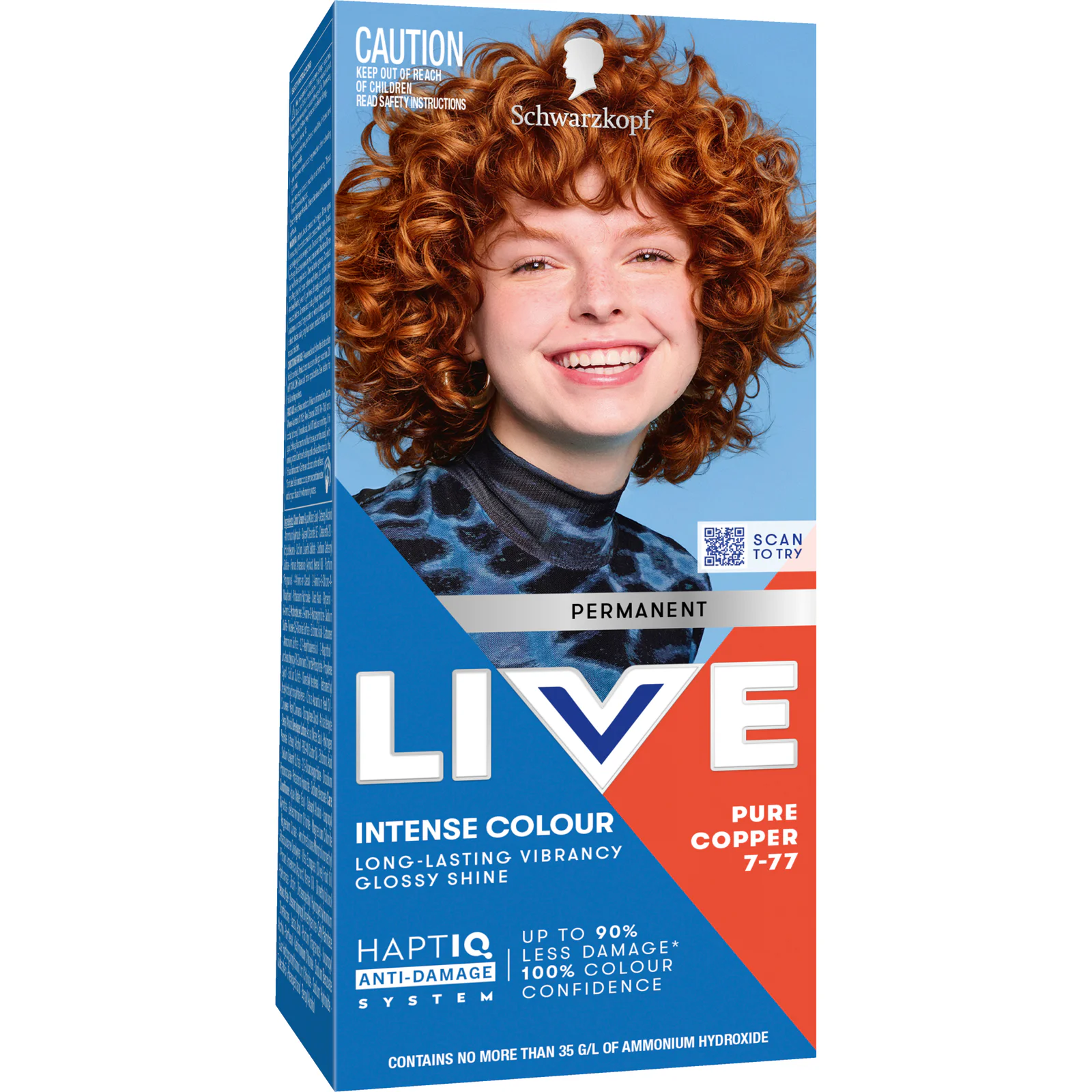 Schwarzkopf Live Colour Perm 7.77 Pure Copper 200g