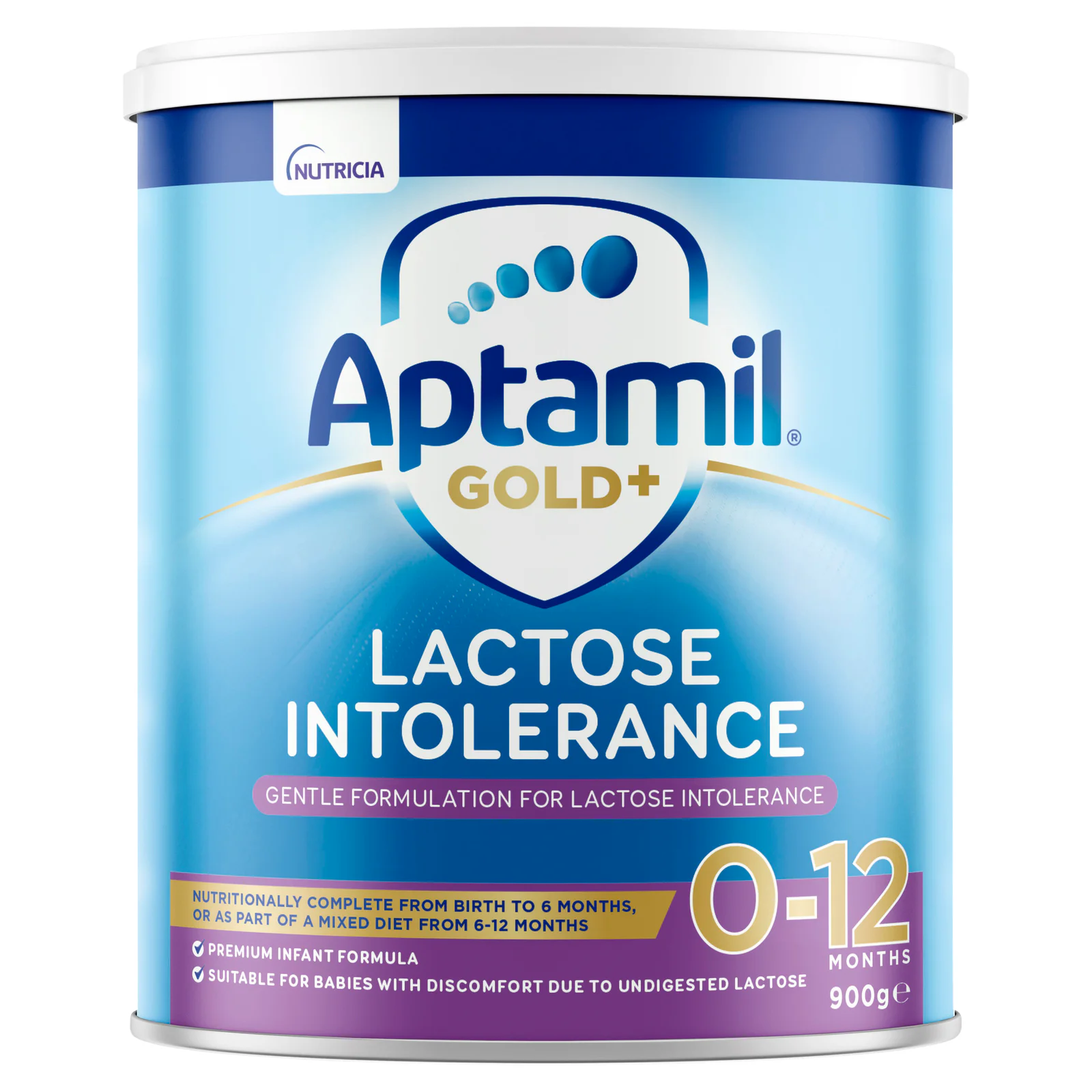 Aptamil Gold+ Lactose Intolerance Baby Formula From 0 To 12 Months 900g