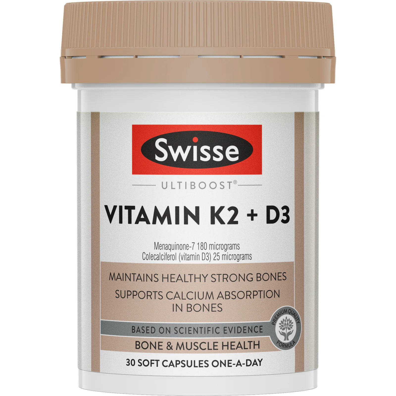 Swisse Ub Vitamin K2 + D3 30 soft gel capsules
