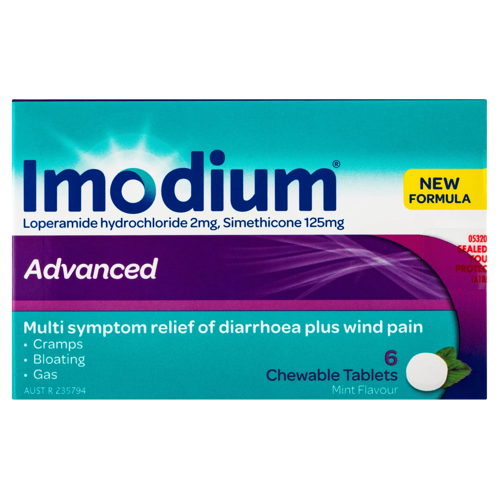 Imodium Advanced Relief 6 tablets
