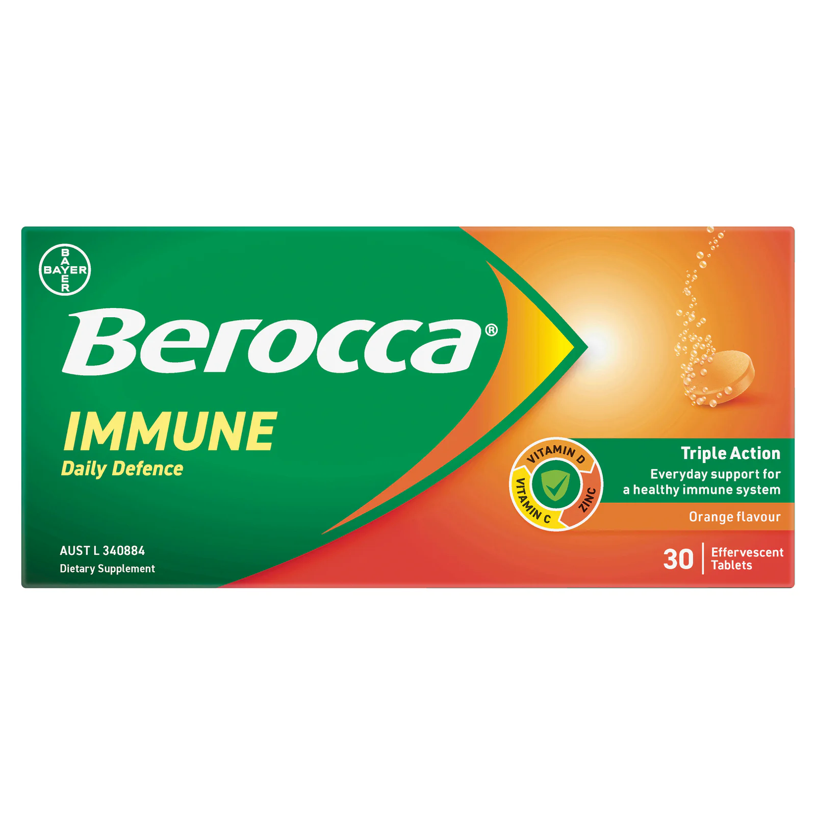Berocca Immune Daily Defence Orange 30 tablets